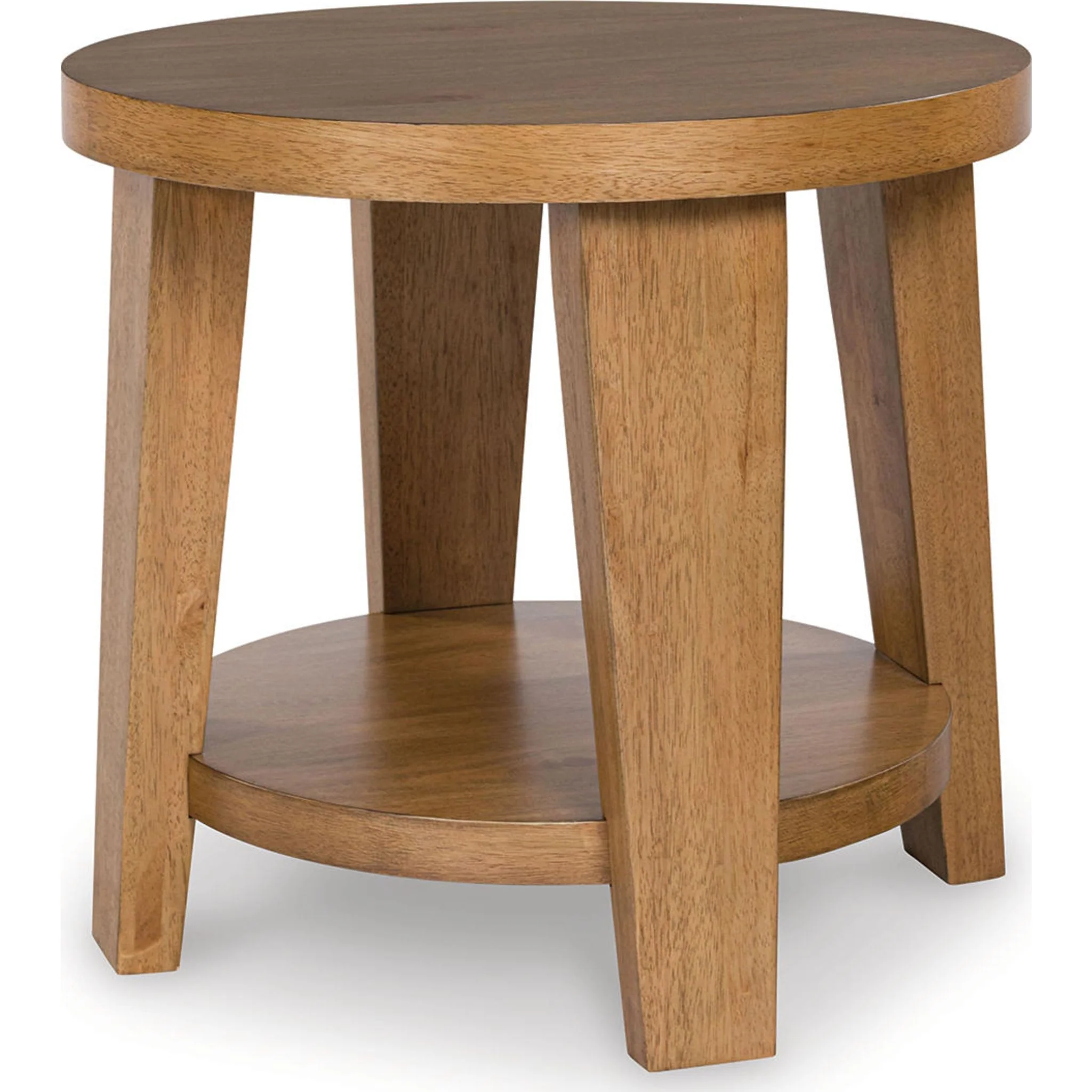 Kristiland End Table - Light Brown - Image 9
