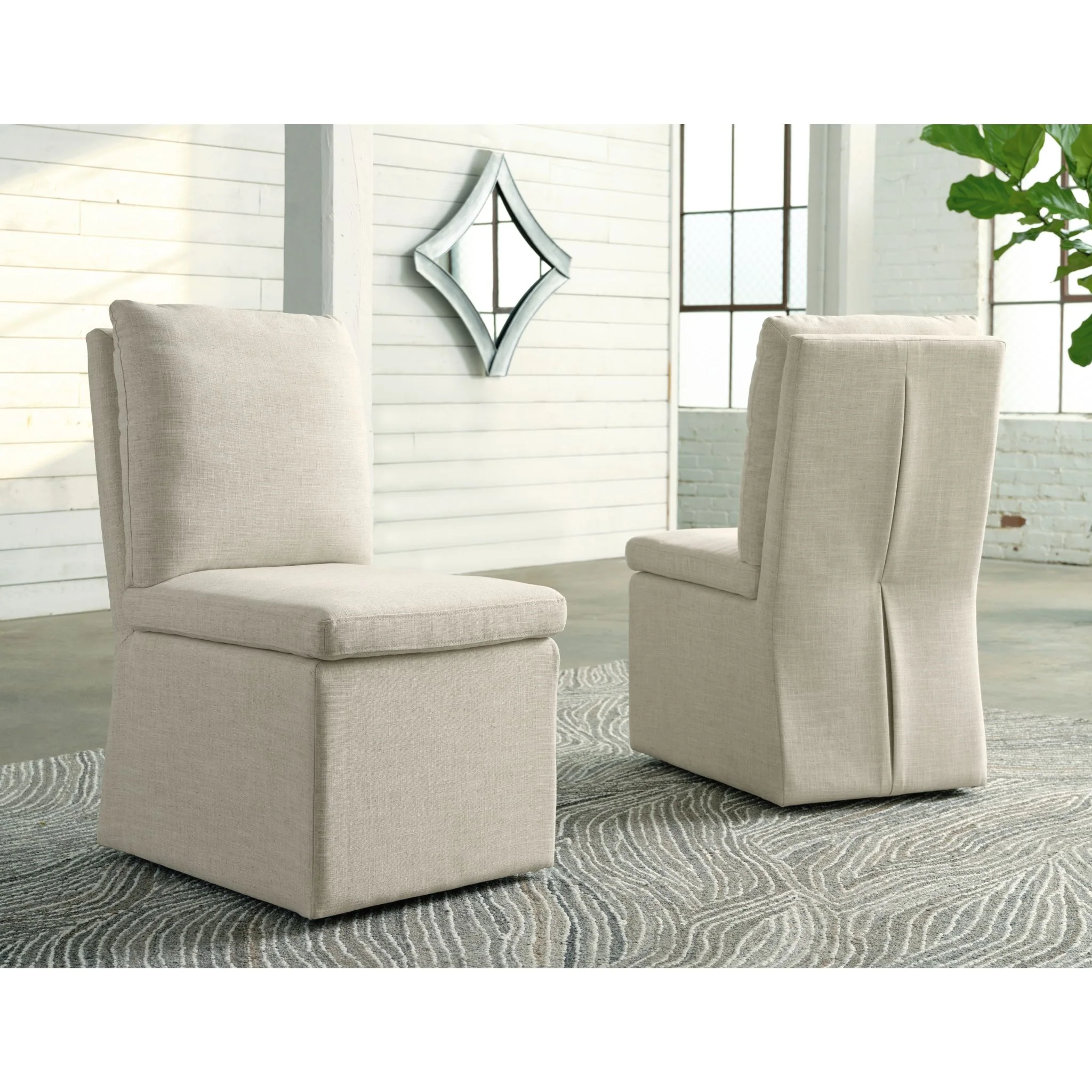 Krystanza Dining Chair - Oatmeal - (D766-02) - Image 2