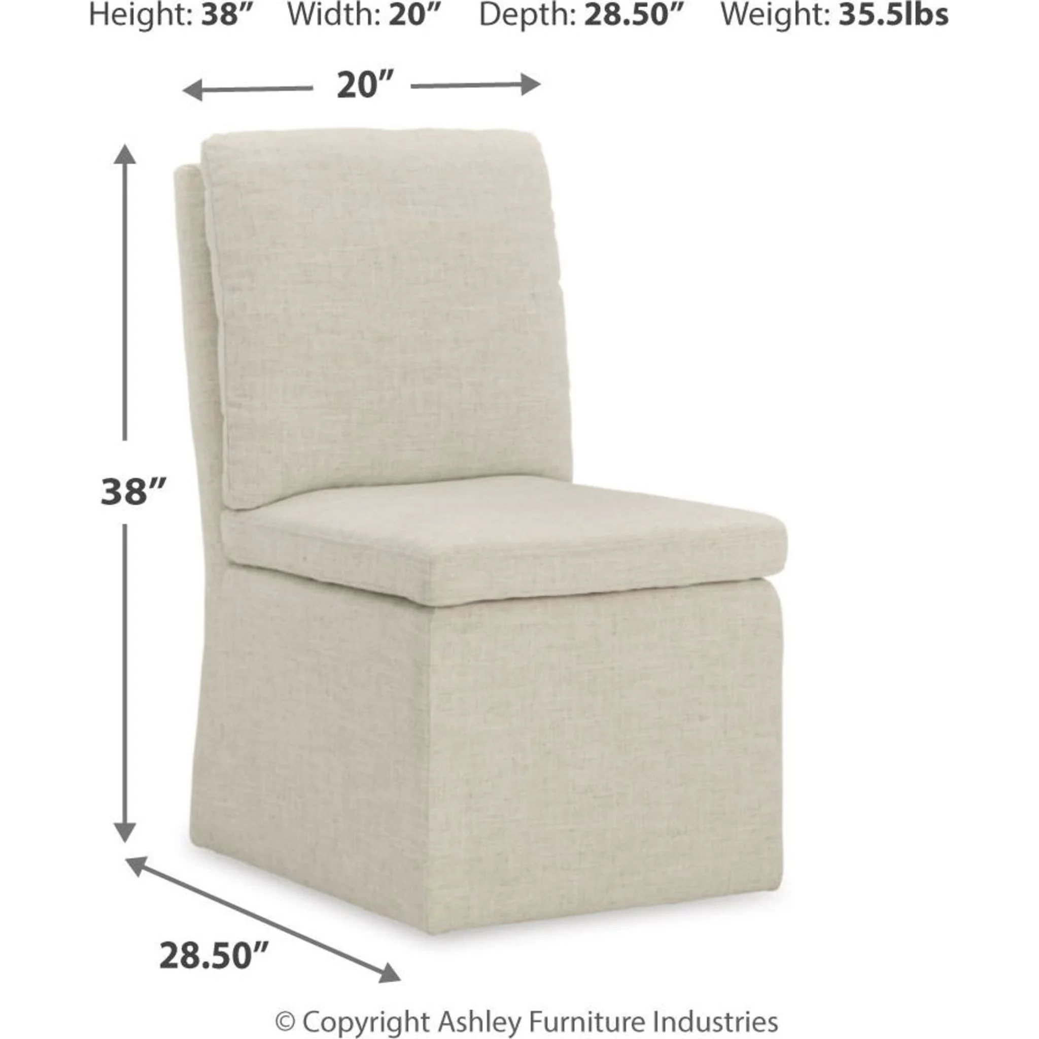 Krystanza Dining Chair - Oatmeal - (D766-02) - Image 23