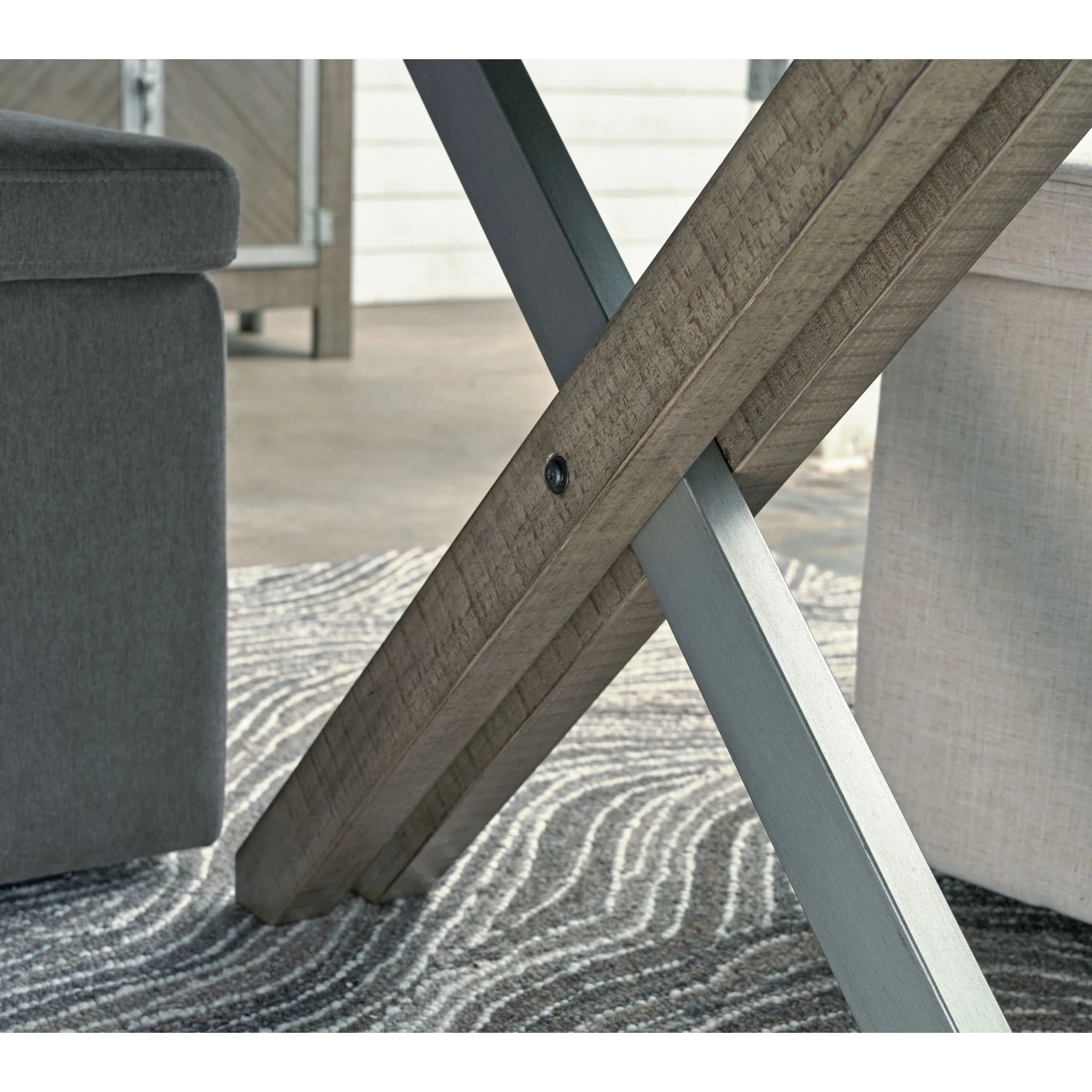Krystanza Dining Table - Weathered Gray - (D766-25) - Image 6