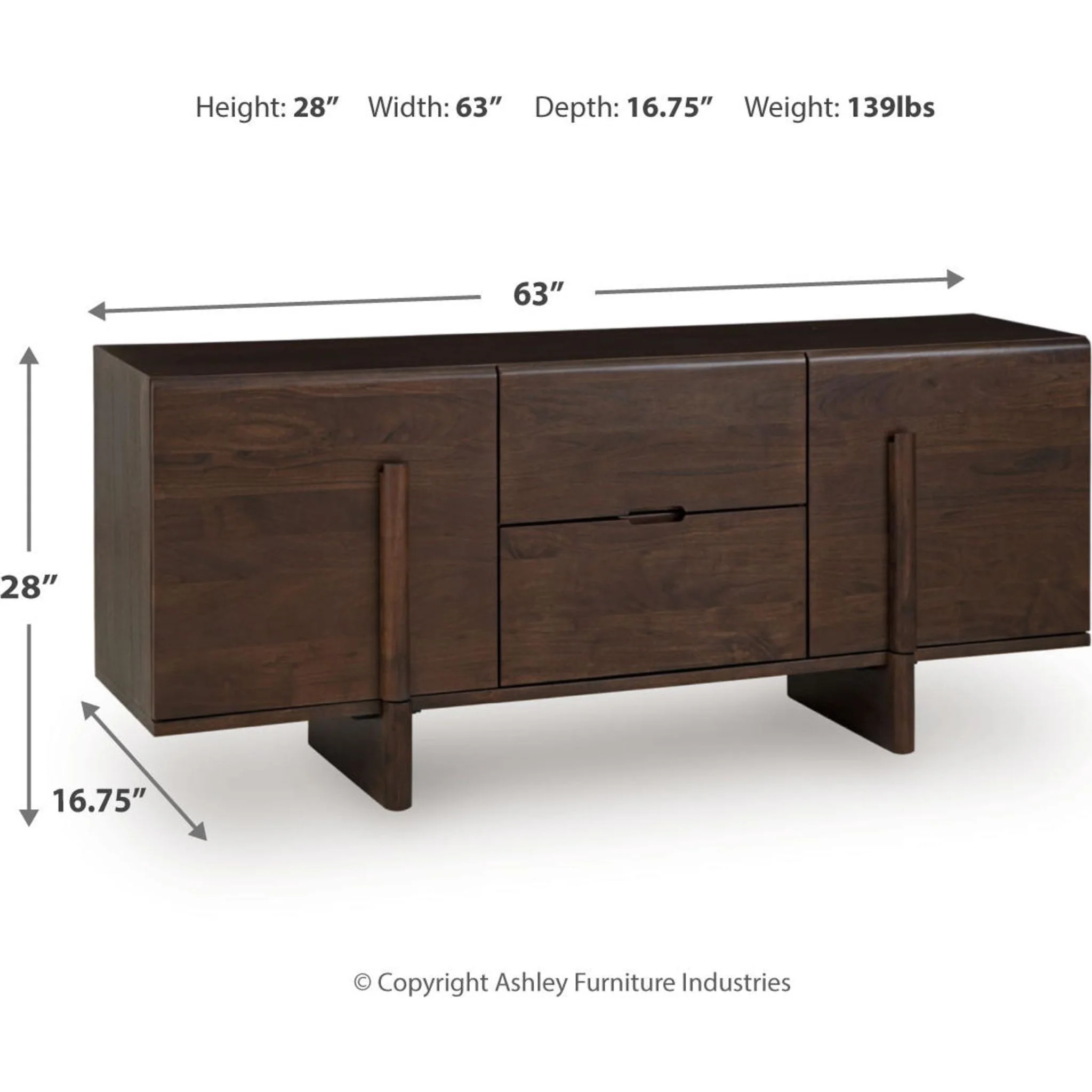 Kydler Accent Cabinet - Medium Brown - Image 3