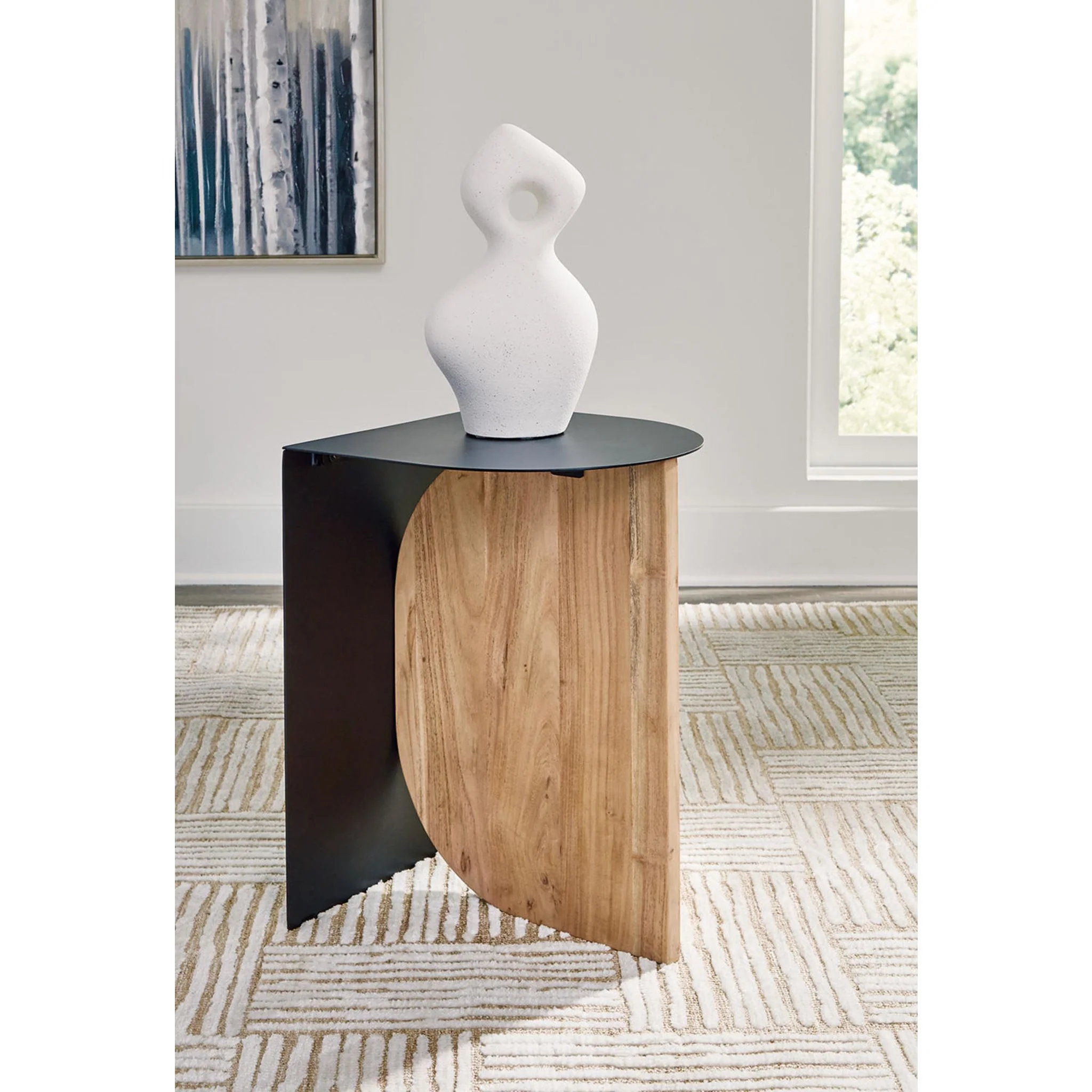 Ladgate Accent Table - Black/Natural - Image 2