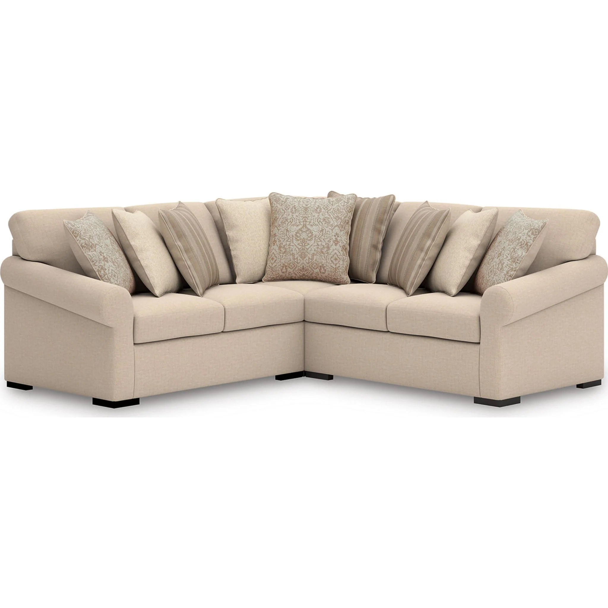 LadyMae 3 Piece Sectional - Twill - Image 3