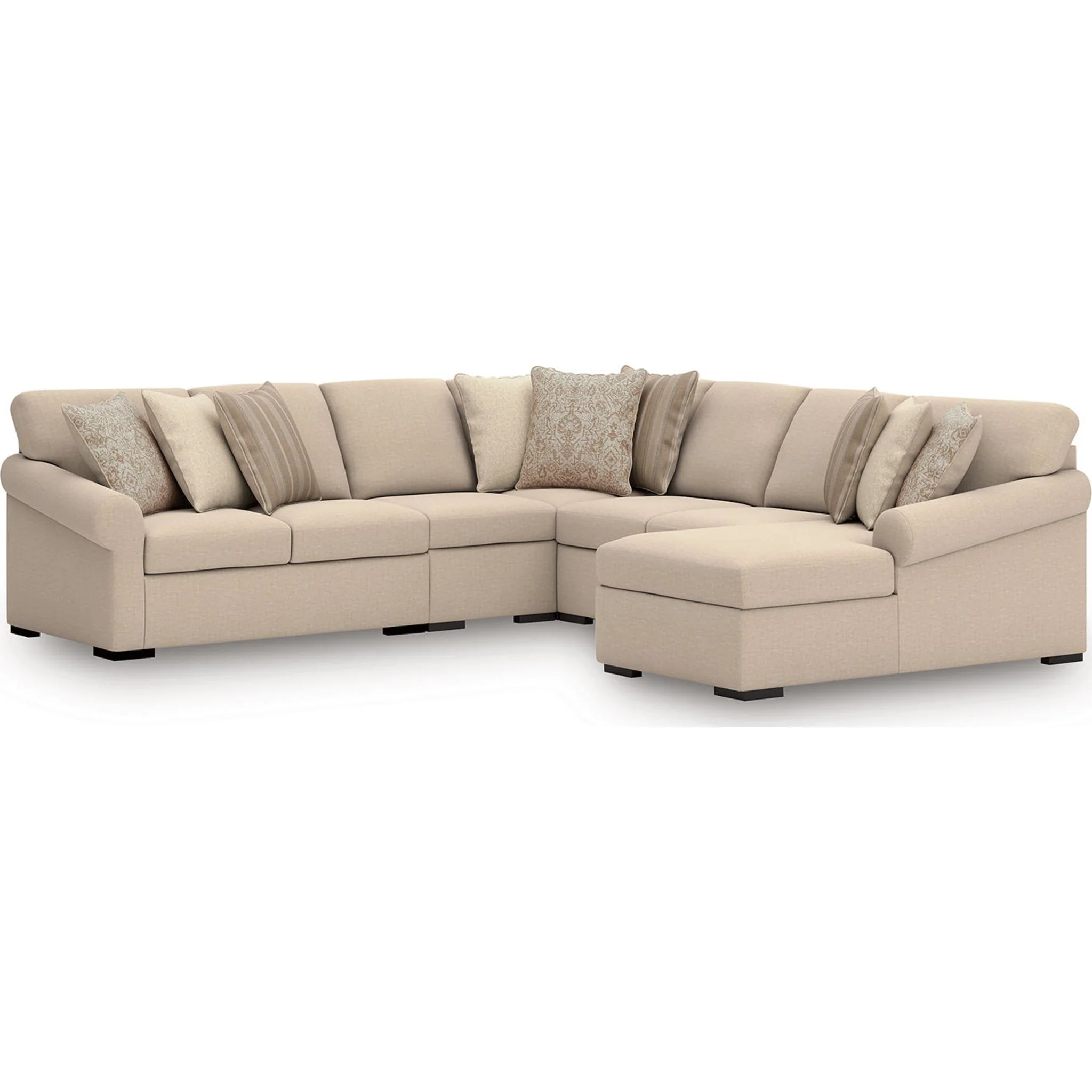 LadyMae 5 Piece Sectional with Chaise - Image 5