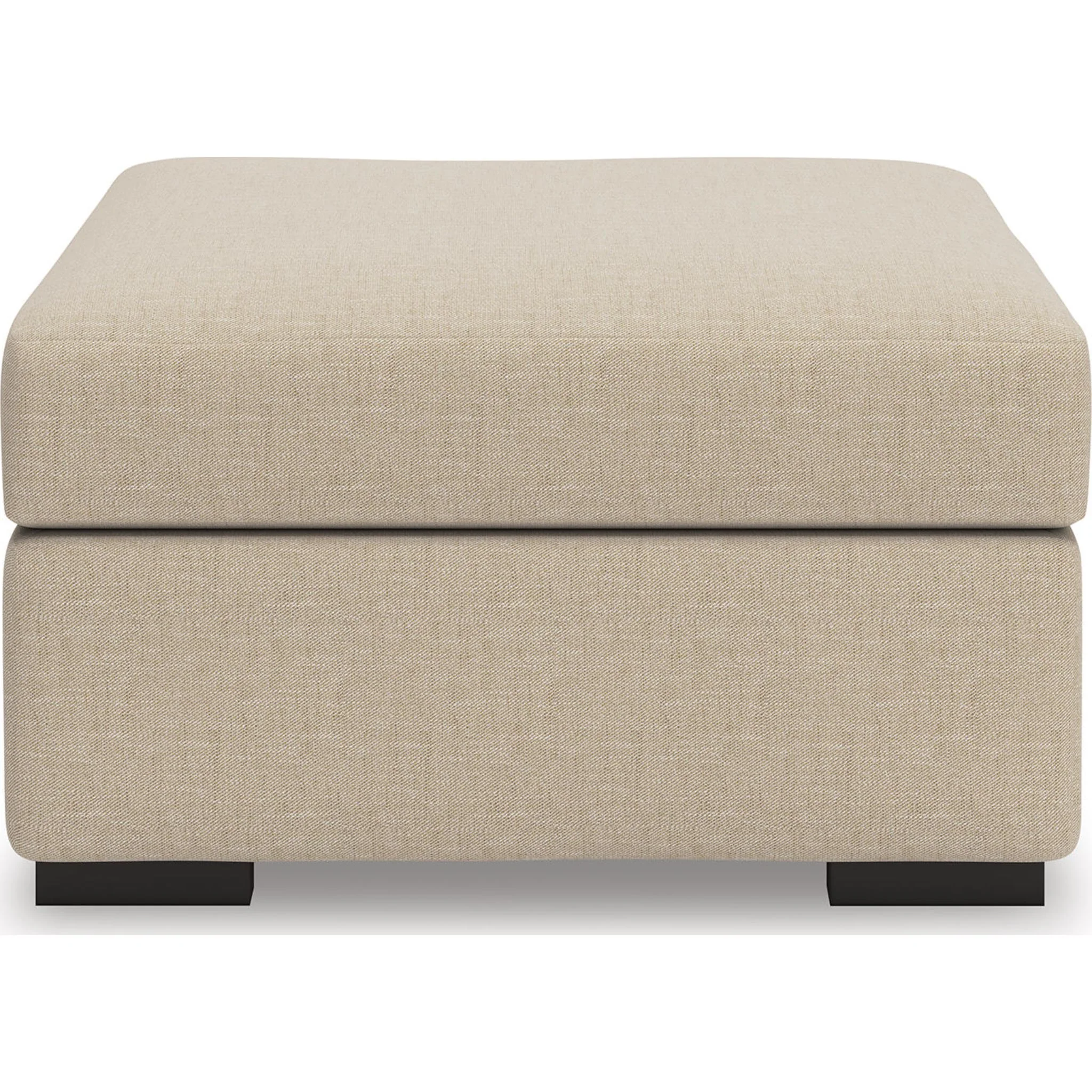 LadyMae Oversized Accent Ottoman - Twill - Image 3