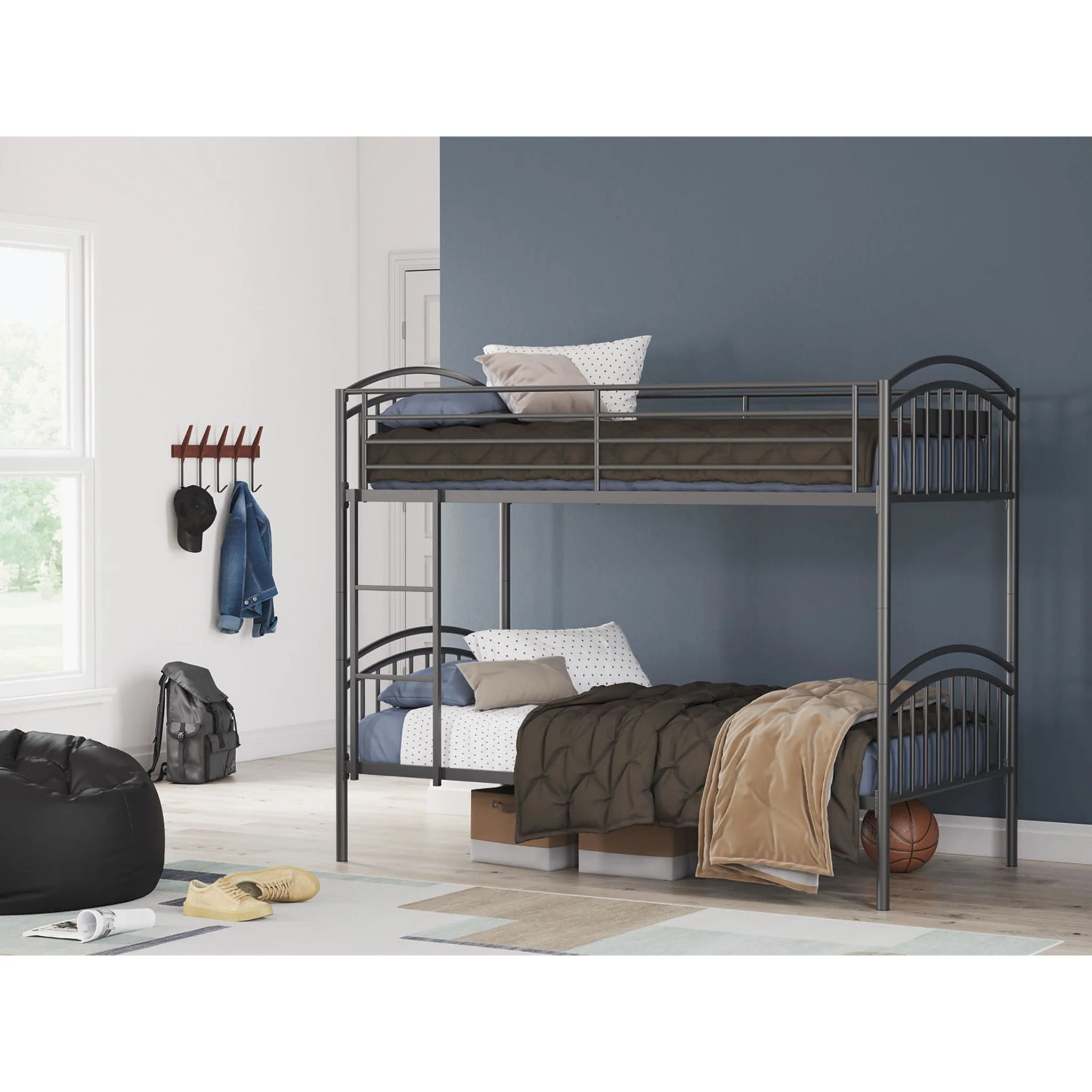 Lanceburg Twin/Twin Bunk Bed - Gray - Image 2