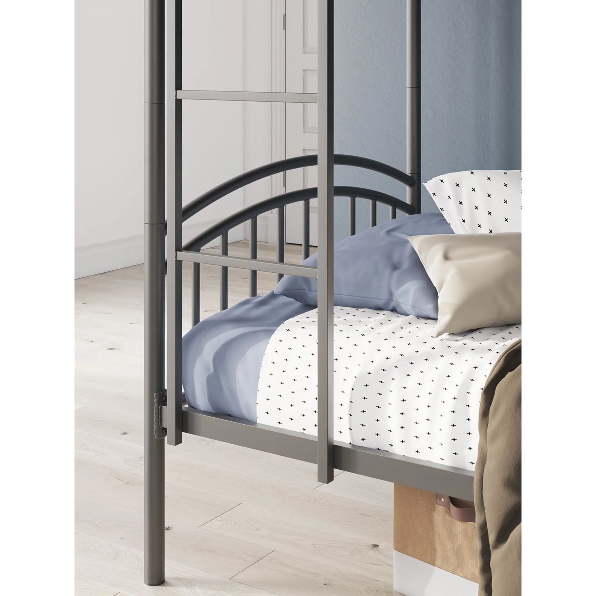 Lanceburg Twin/Twin Bunk Bed - Gray - Image 5