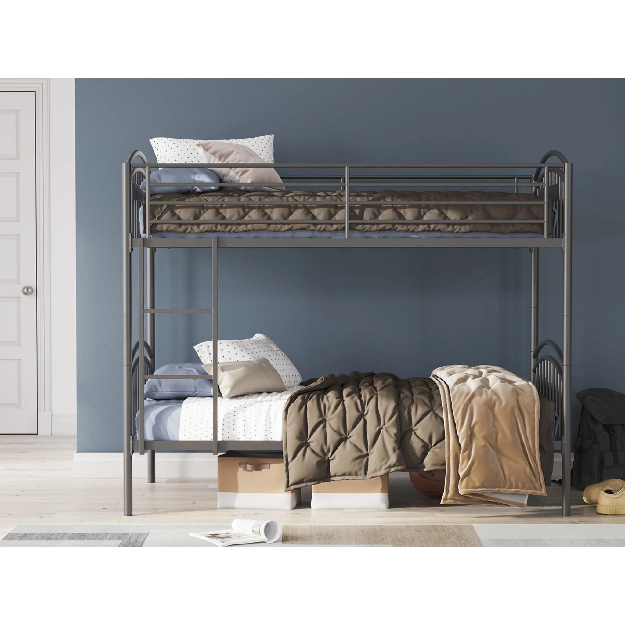 Lanceburg Twin/Twin Bunk Bed - Gray - Image 7