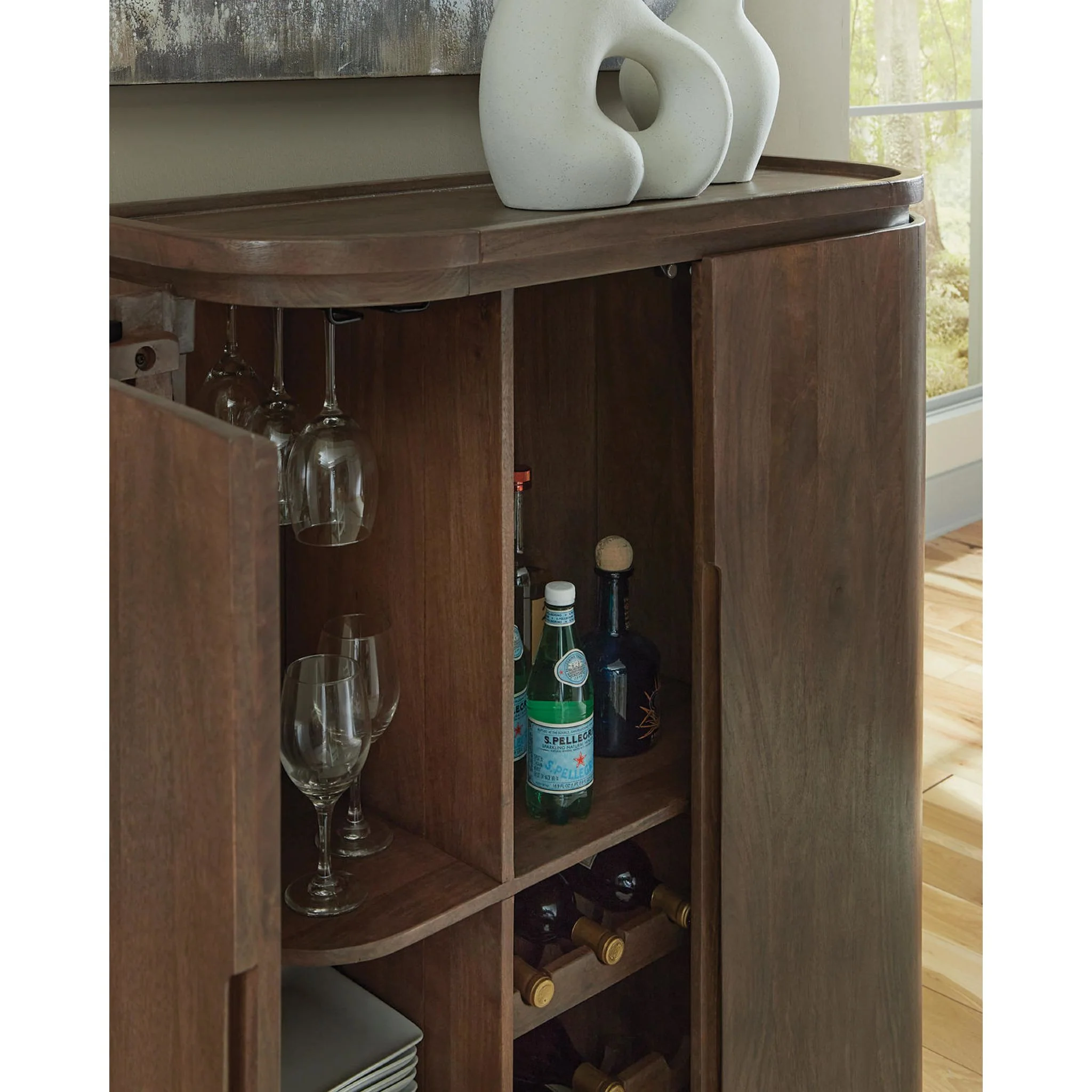 Landermont Bar Unit - Medium Brown - Image 6