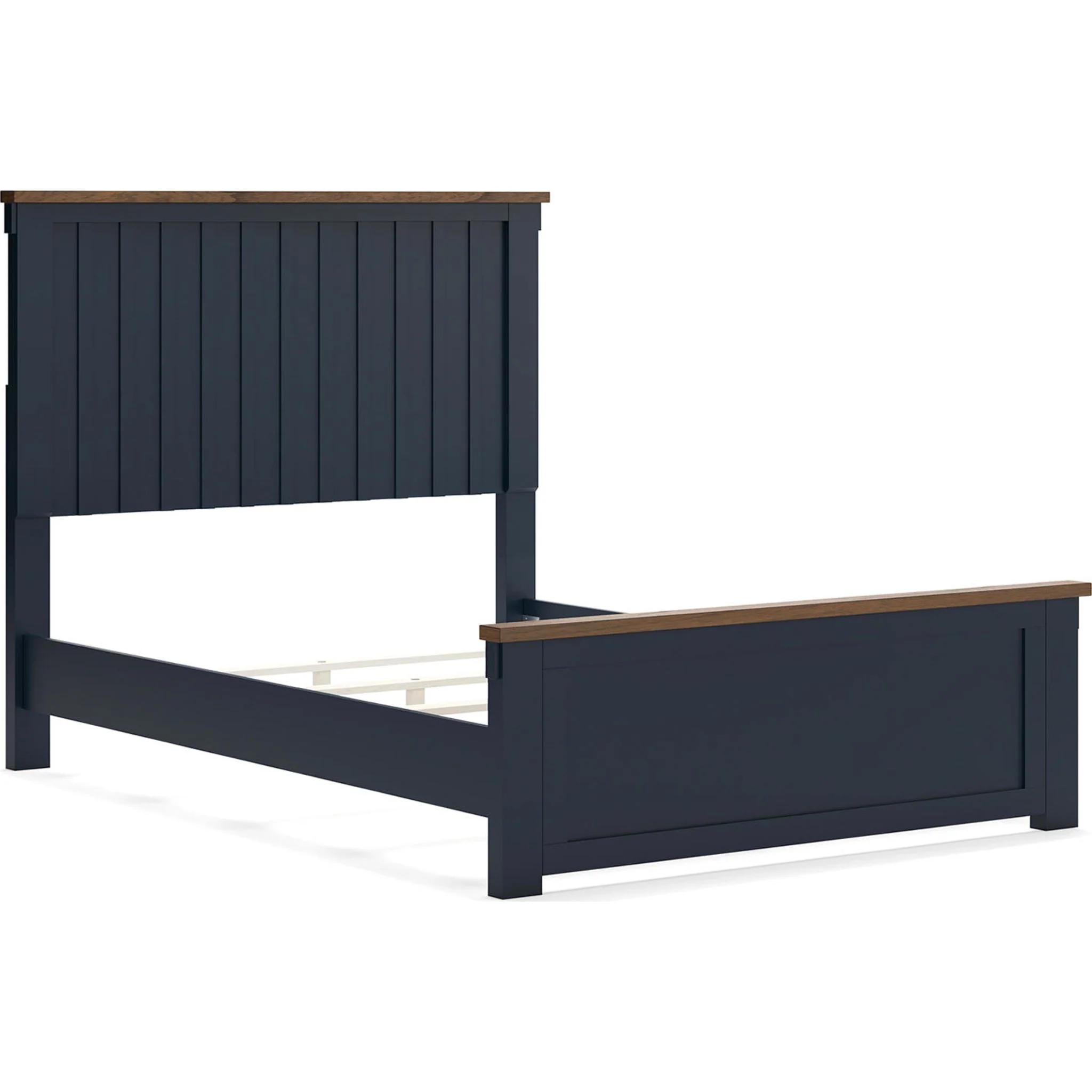 Landocken 6 Piece Panel Bedroom - Blue/Brown - Image 36