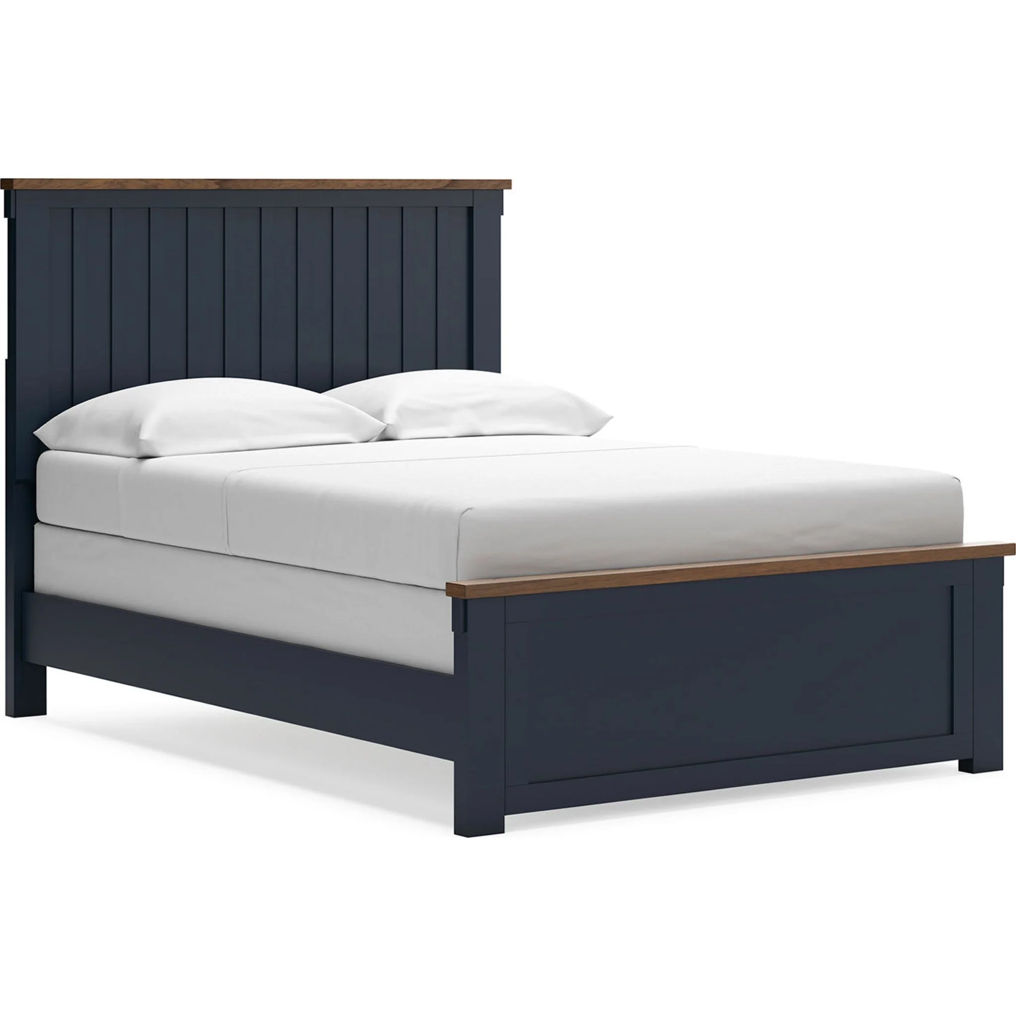 Landocken 6 Piece Panel Bedroom - Blue/Brown - Image 37