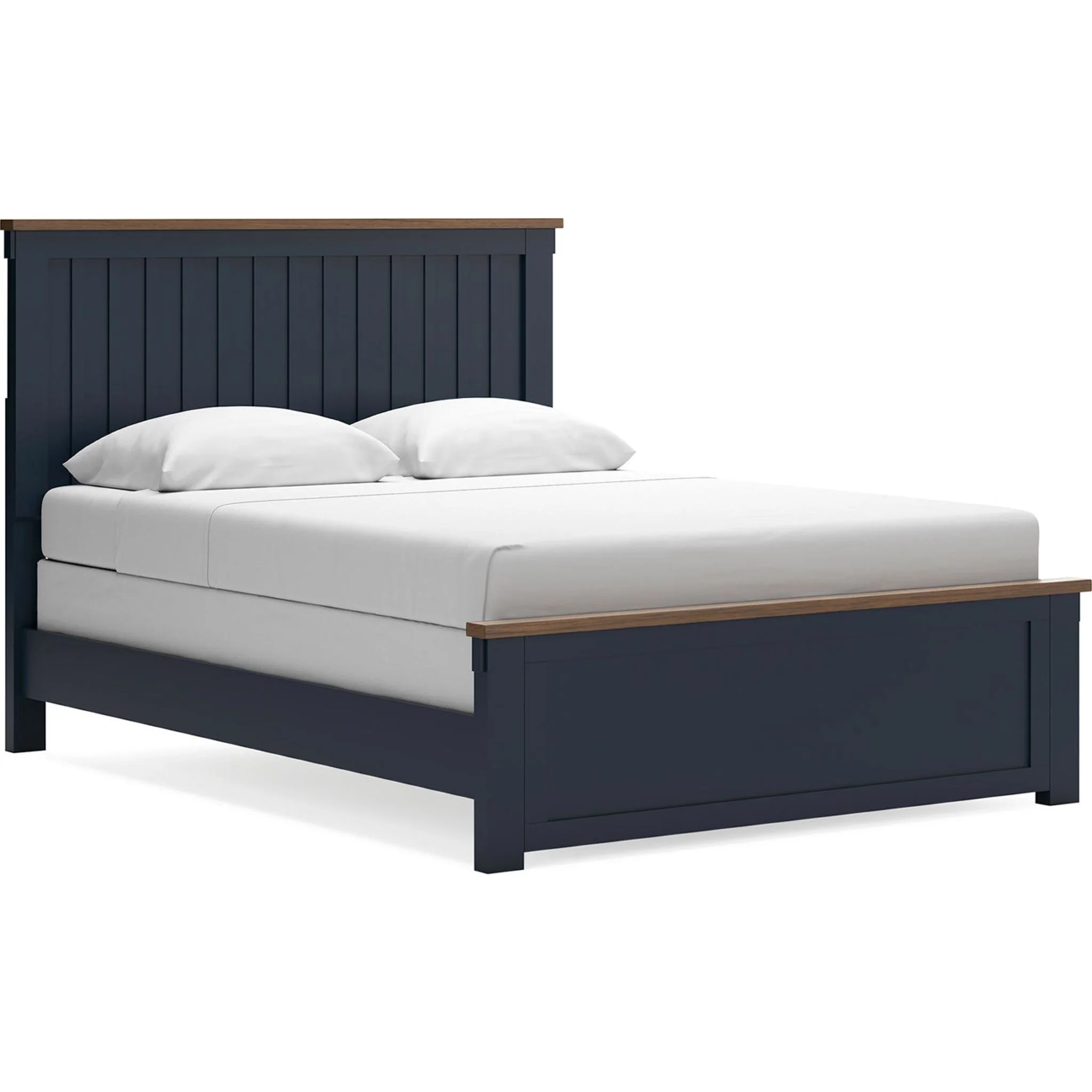 Landocken 6 Piece Queen Panel Bedroom - Blue/Brown - Image 11