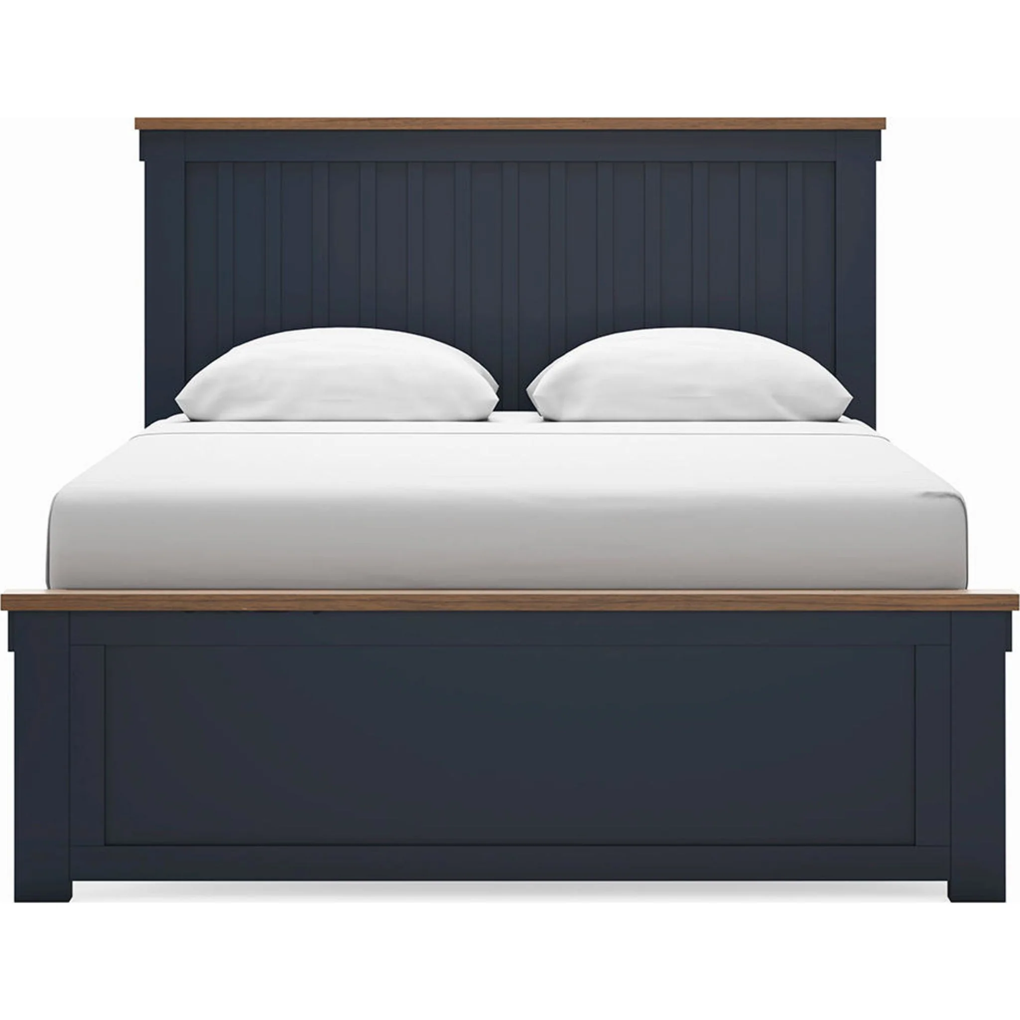 Landocken 6 Piece Queen Panel Bedroom - Blue/Brown - Image 14