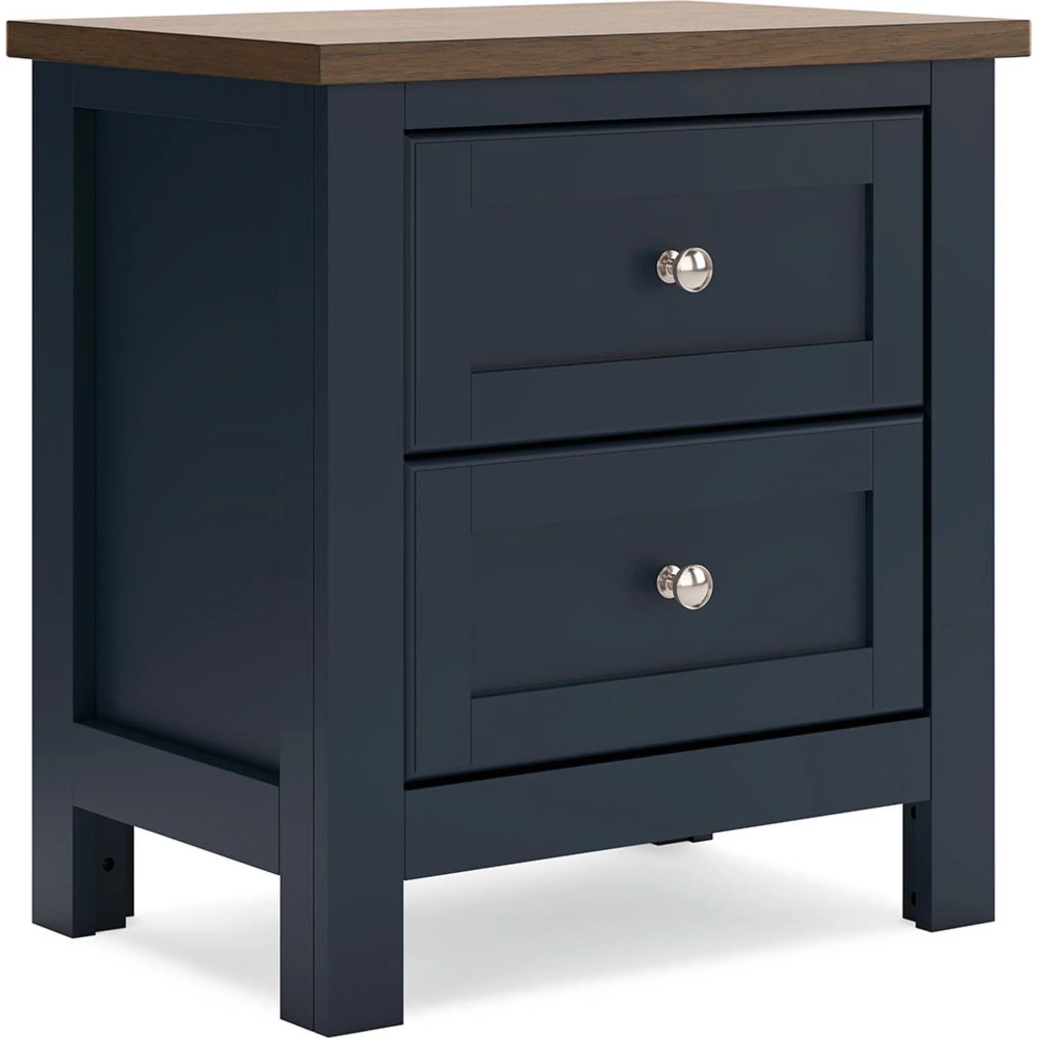 Landocken 6 Piece Queen Panel Bedroom - Blue/Brown - Image 18