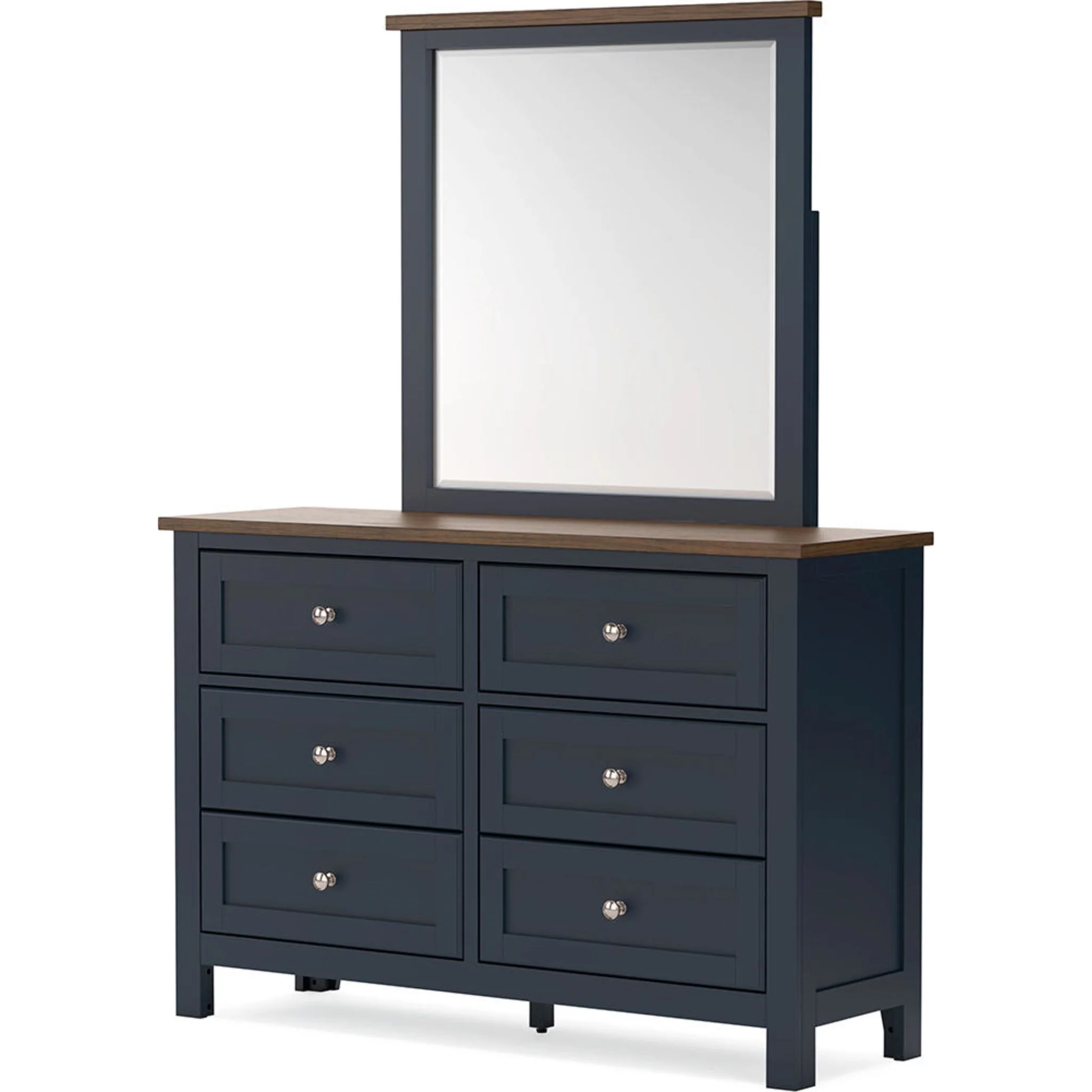 Landocken Dresser and Mirror - Blue/Brown - Image 4