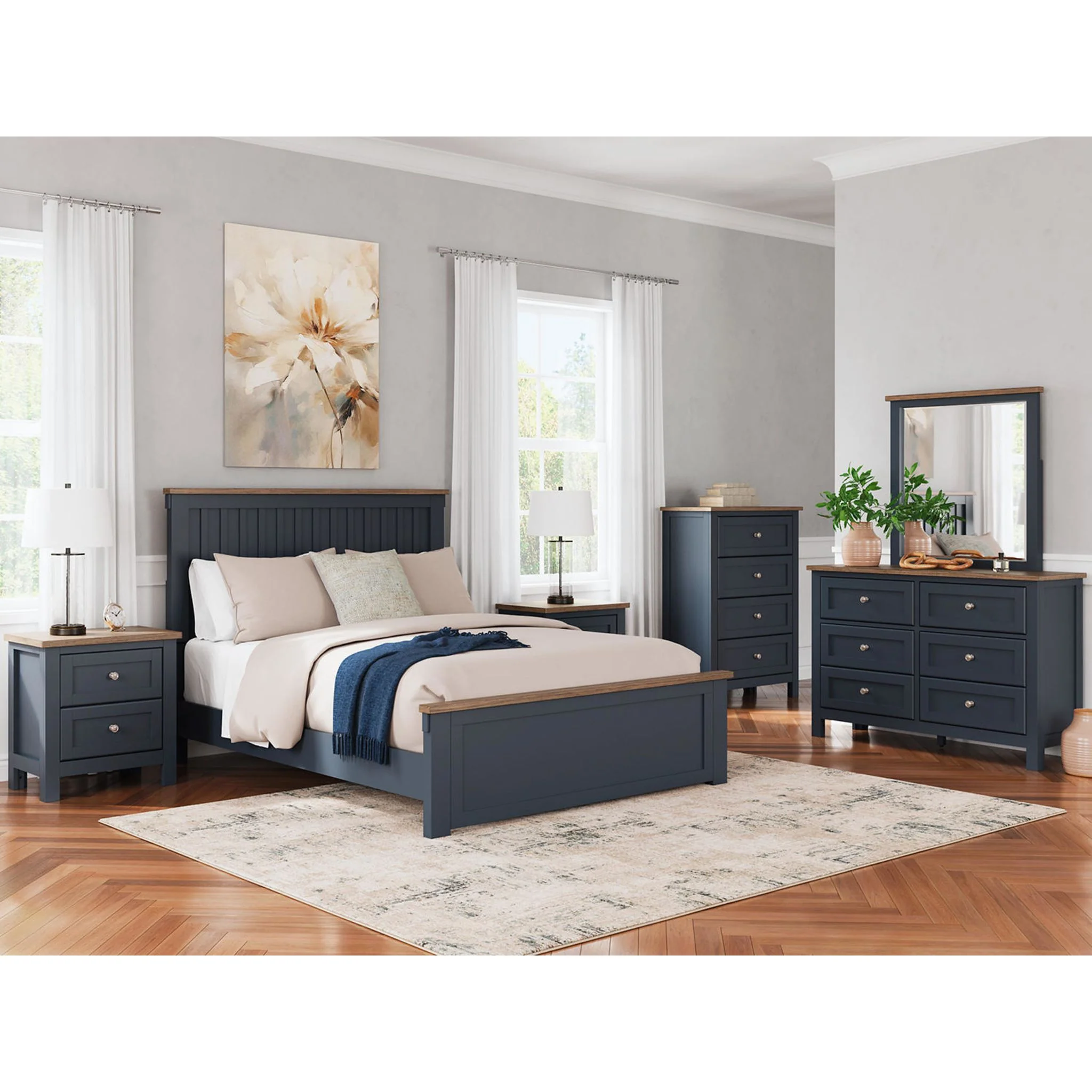 Landocken Dresser - Blue/Brown - Image 10