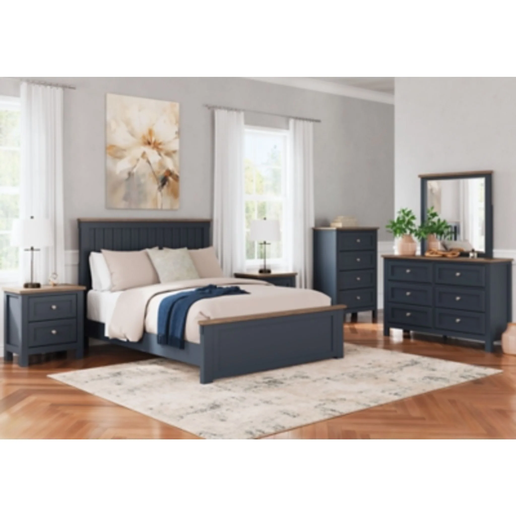 Landocken Dresser - Blue/Brown - Image 3
