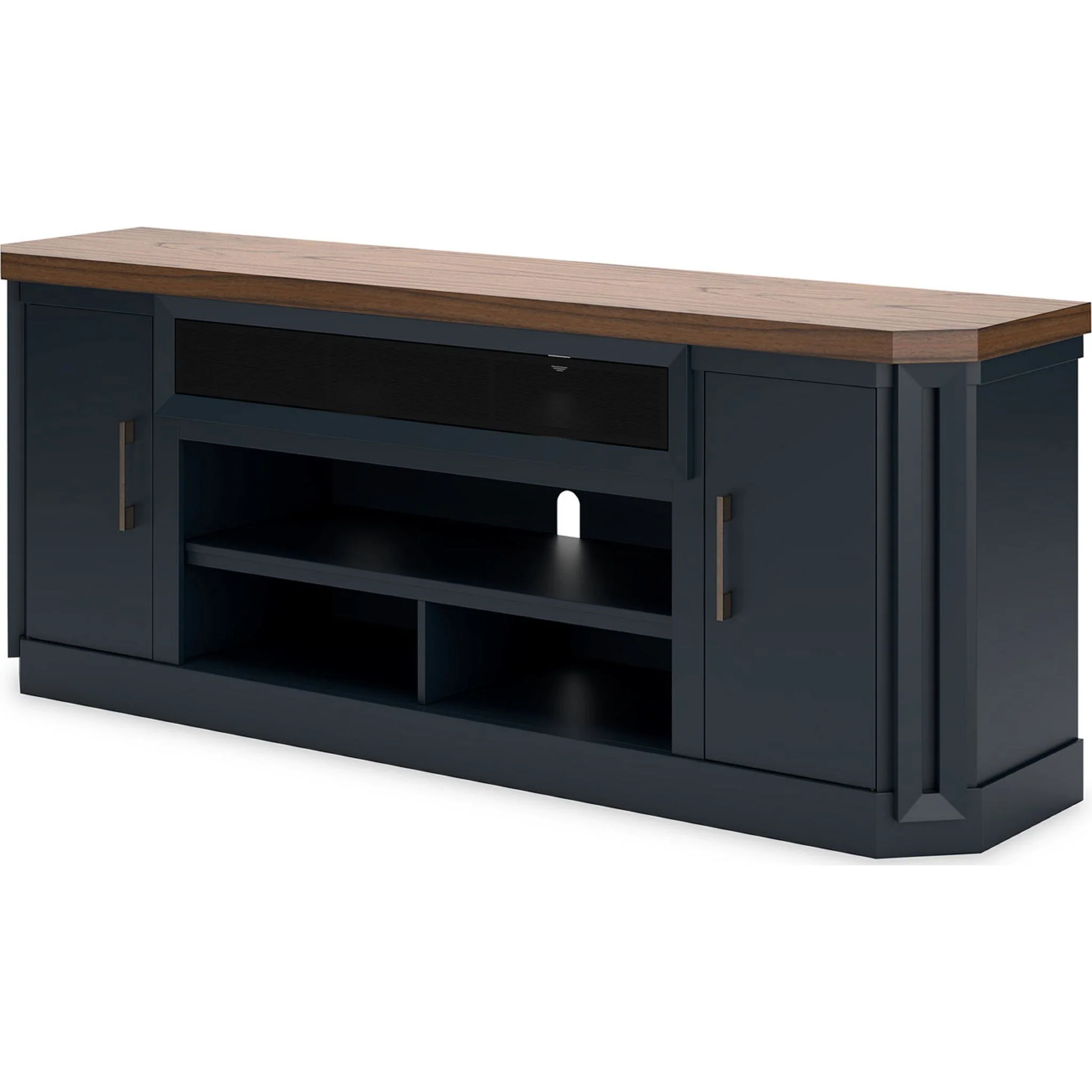 Landocken TV Stand - Brown/Blue - Image 3