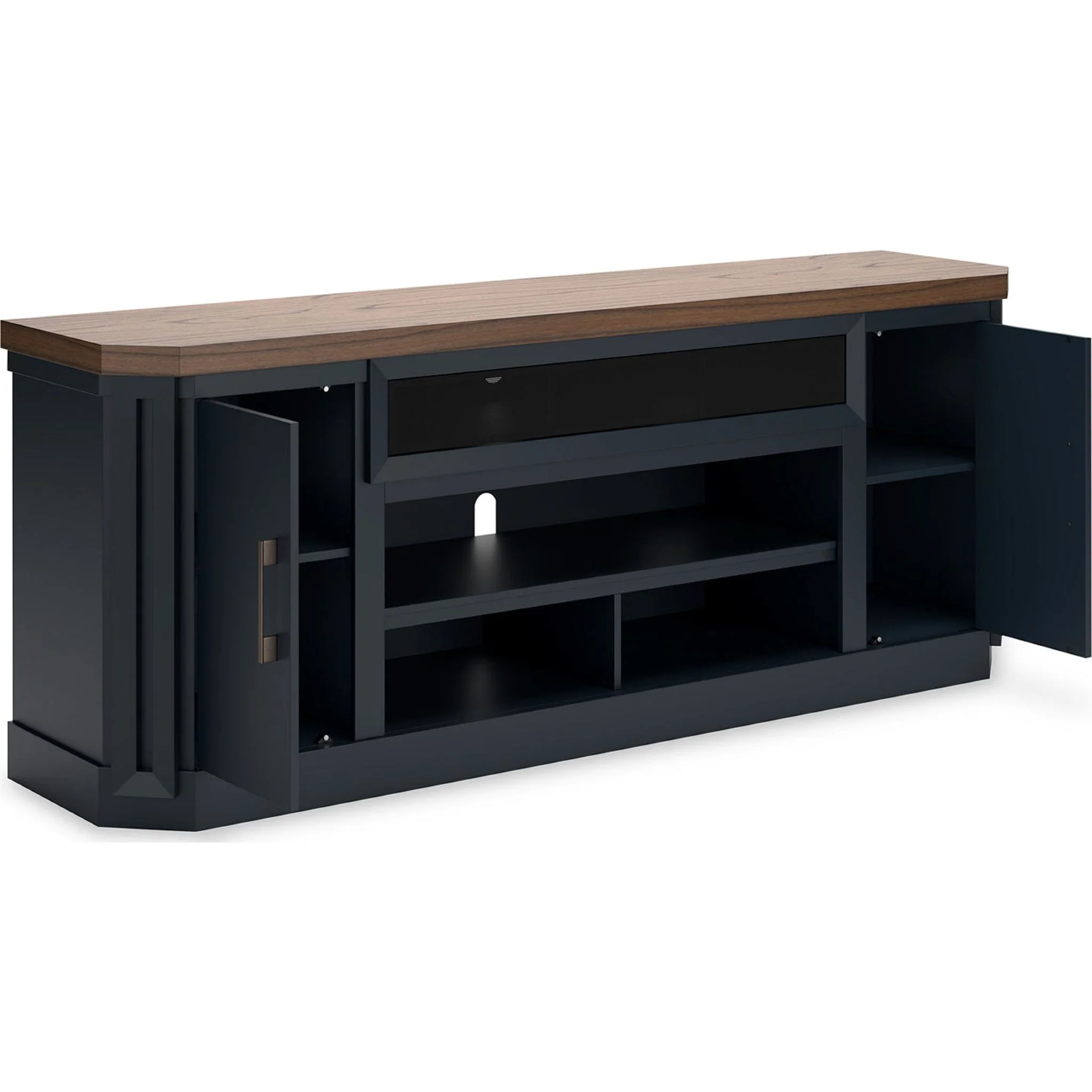 Landocken TV Stand - Brown/Blue - Image 4