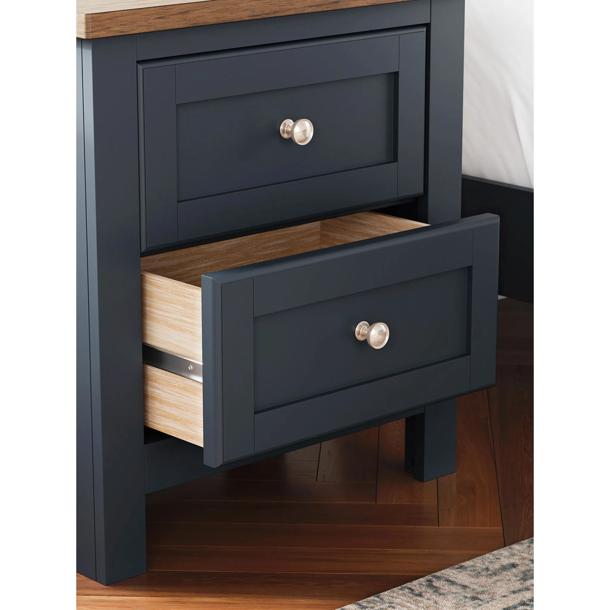 Landocken Nightstand - Blue/Brown - Image 17