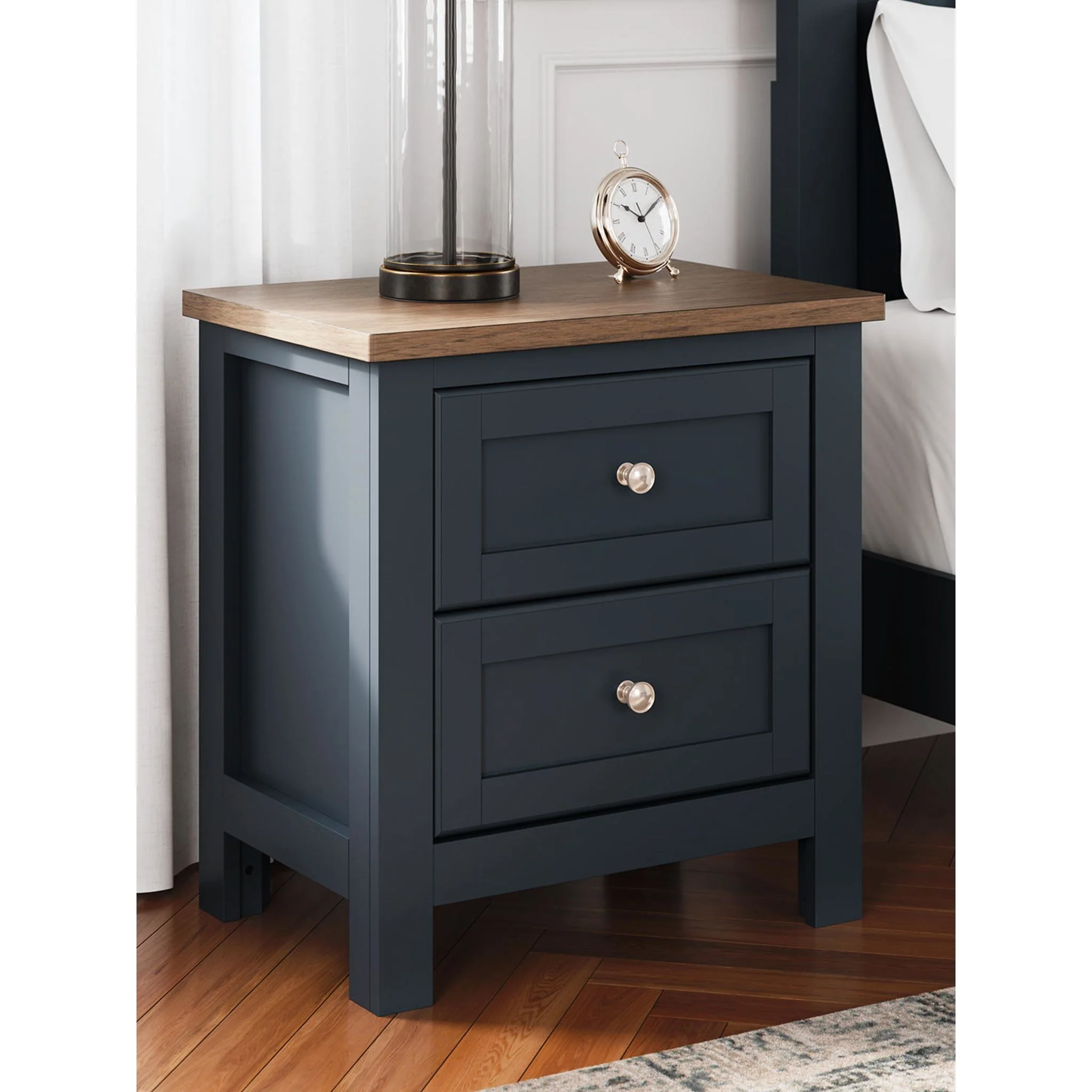 Landocken Nightstand - Blue/Brown - Image 22