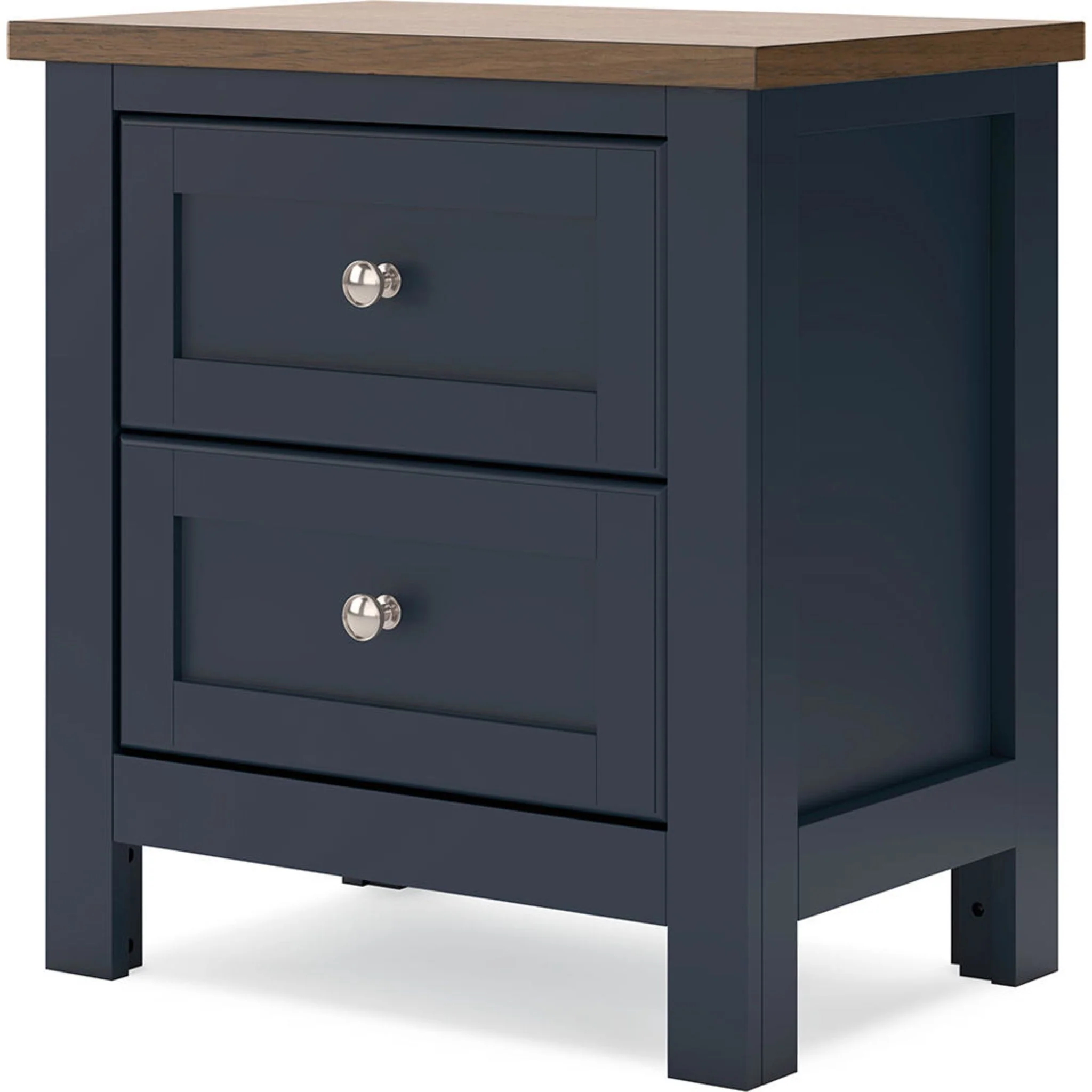 Landocken Nightstand - Blue/Brown - Image 5