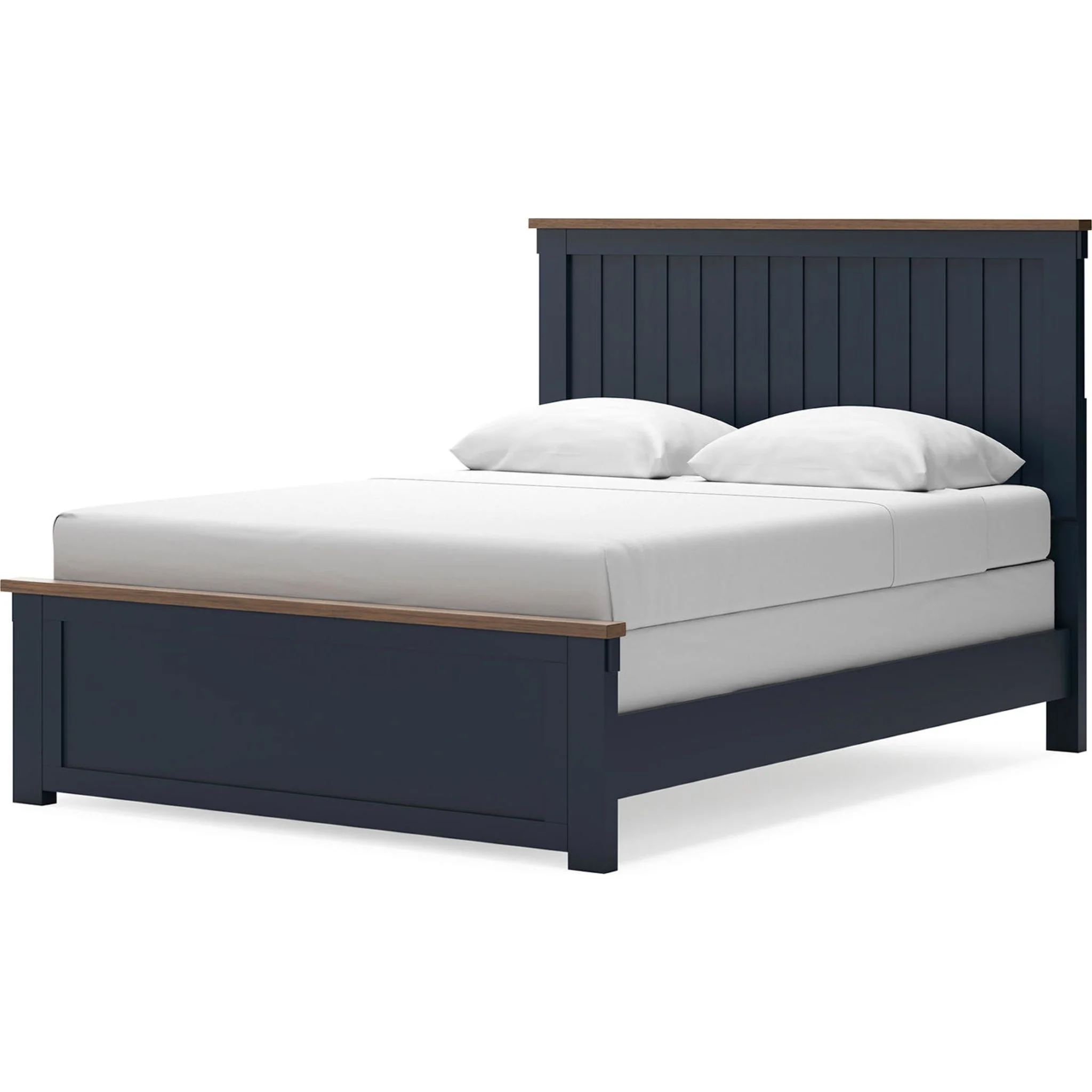 Landocken Queen Panel Bed - Blue/Brown - Image 4