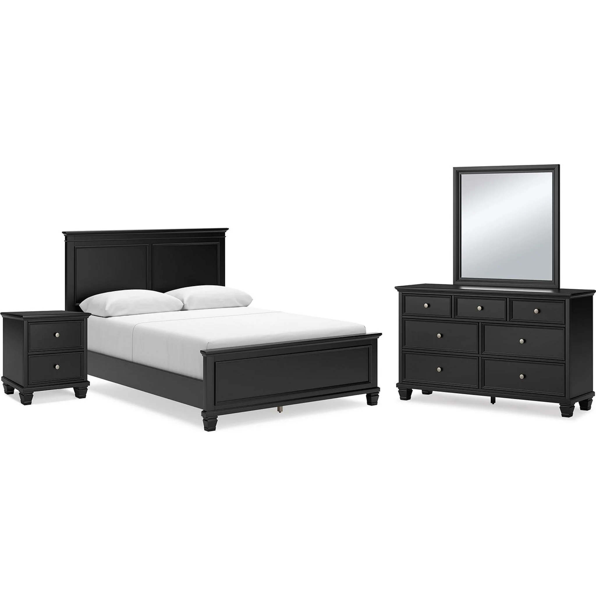 Lanolee 6 Piece Panel Bedroom - Black - Image 13