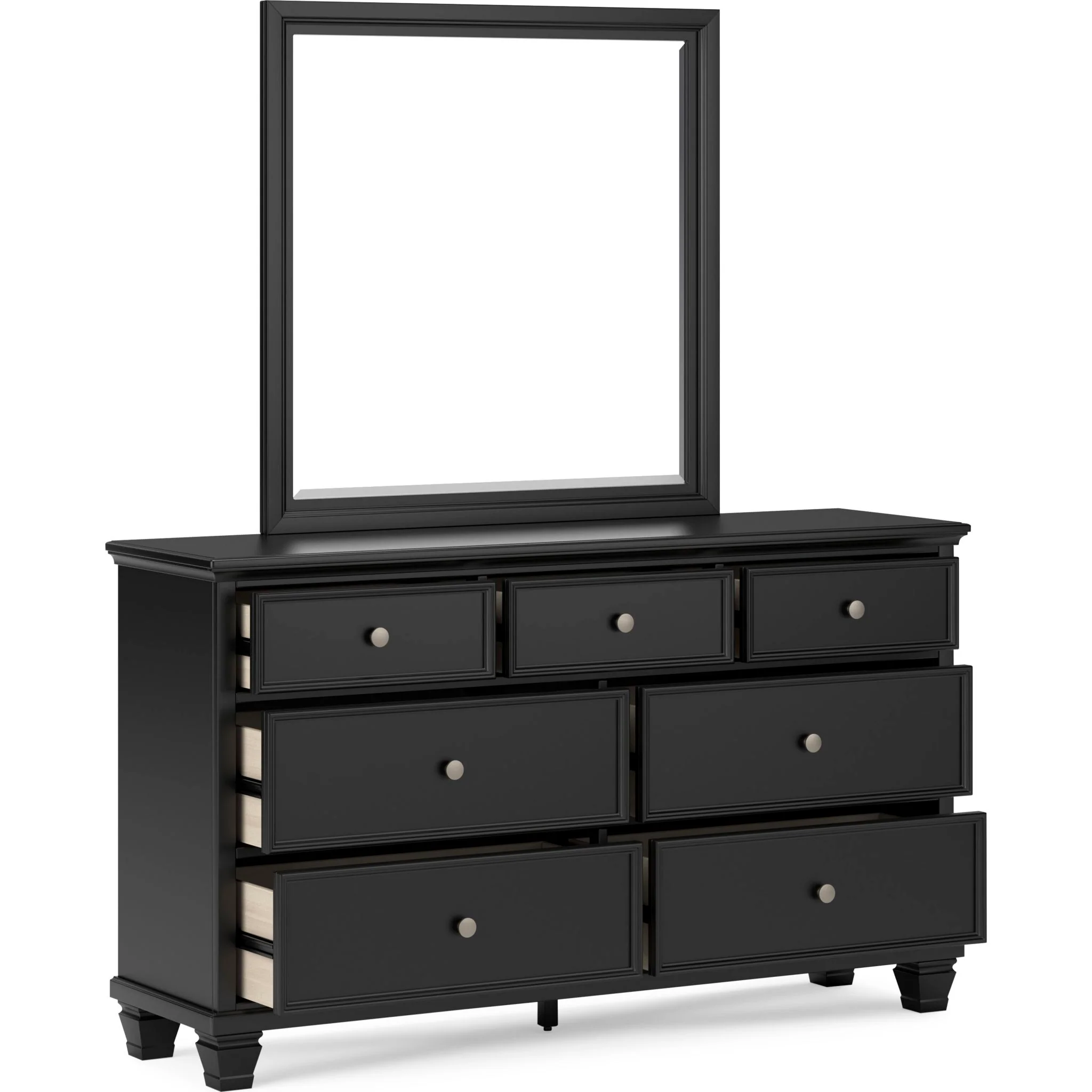 Lanolee 6 Piece Panel Bedroom - Black - Image 42