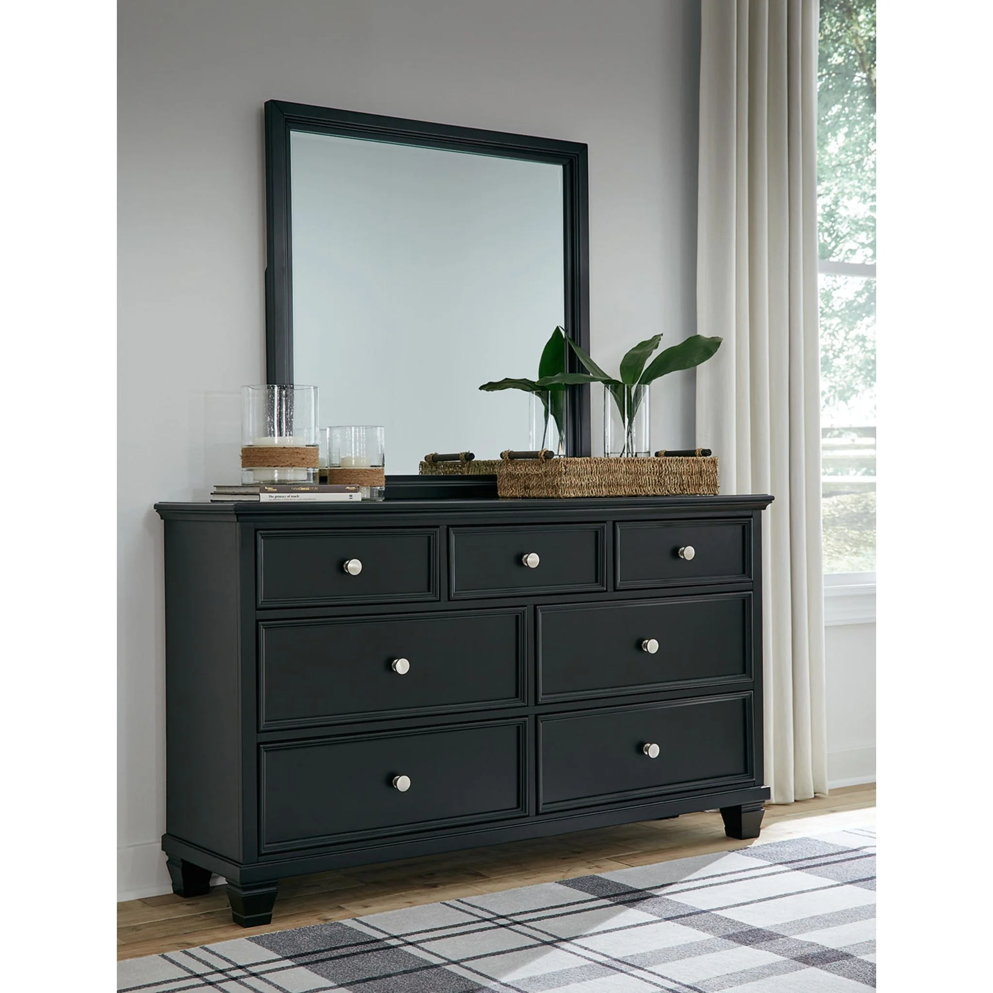 Lanolee 6 Piece Queen Storage Bedroom - Black - Image 10