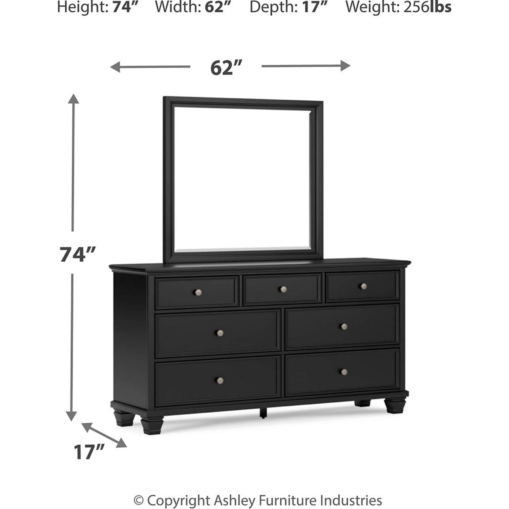 Lanolee 6 Piece Twin Storage Bedroom - Black - Image 7