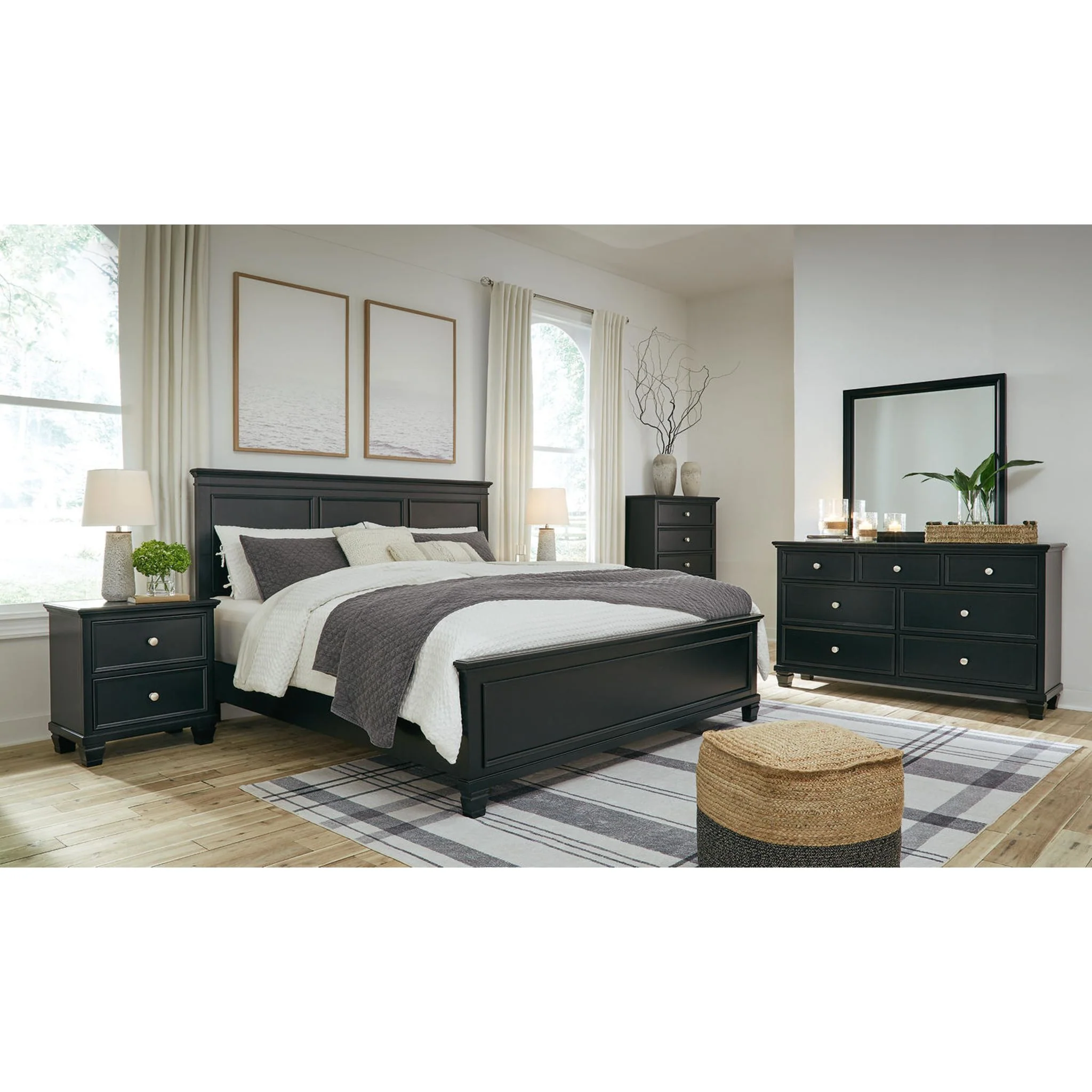 Lanolee Dresser and Mirror - Black - Image 14
