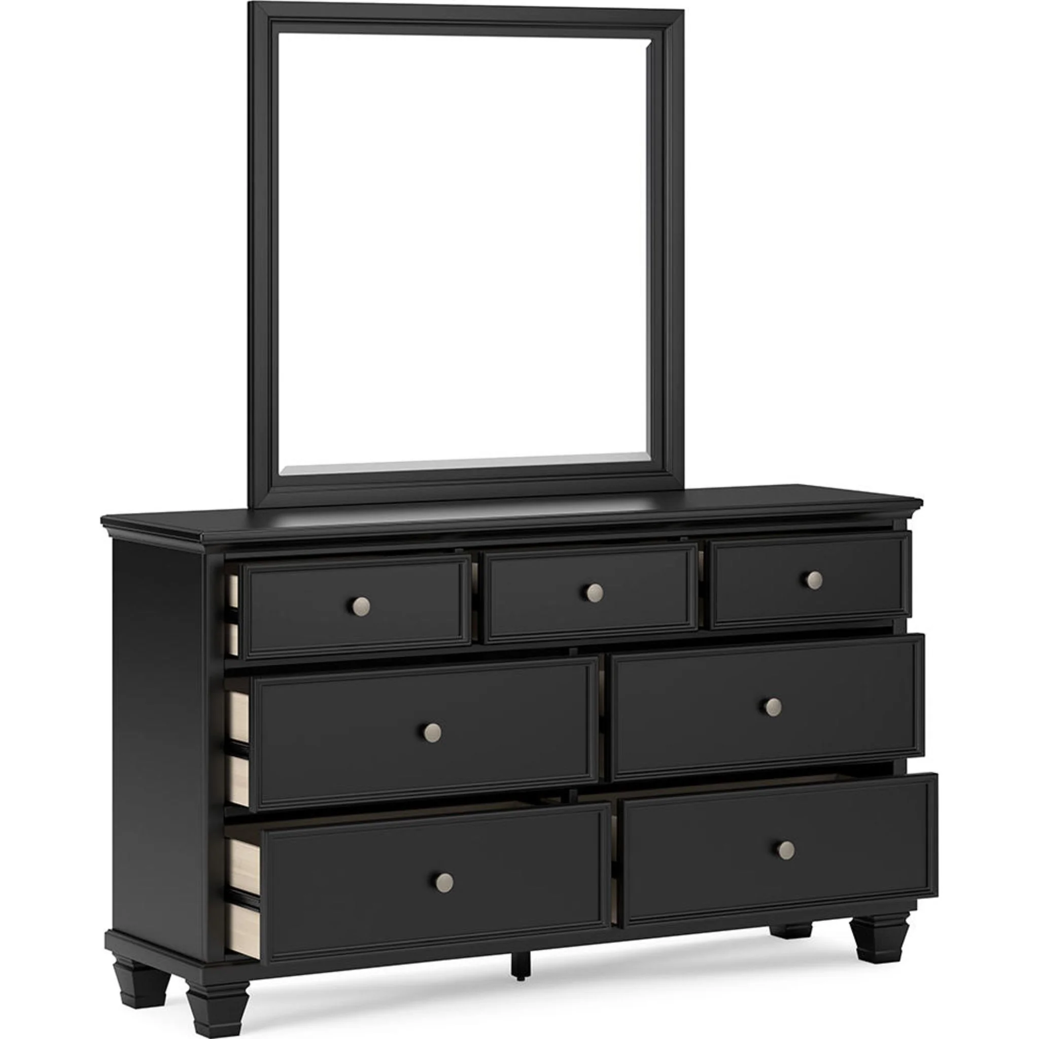Lanolee Dresser and Mirror - Black - Image 3