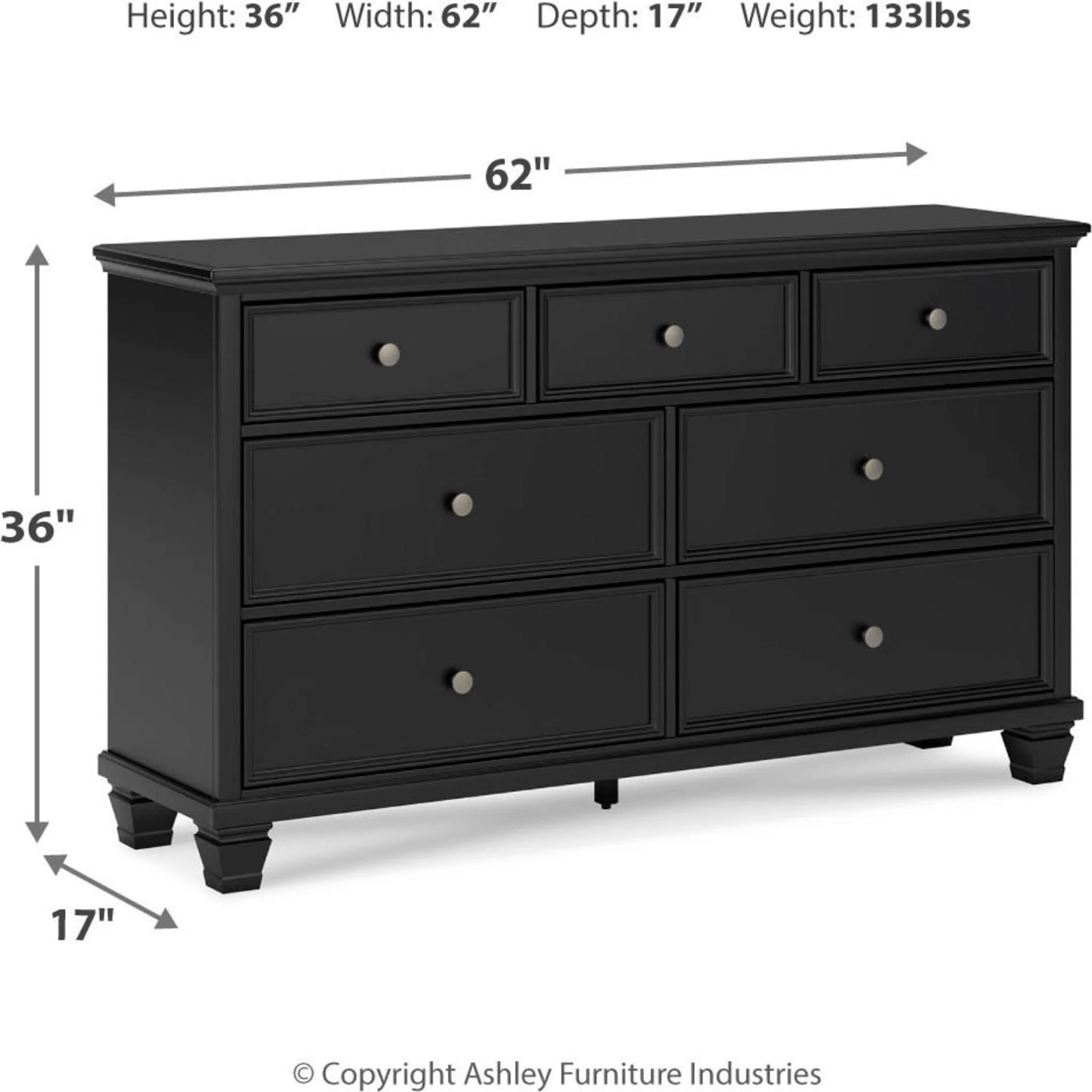 Lanolee Dresser - Black - Image 9