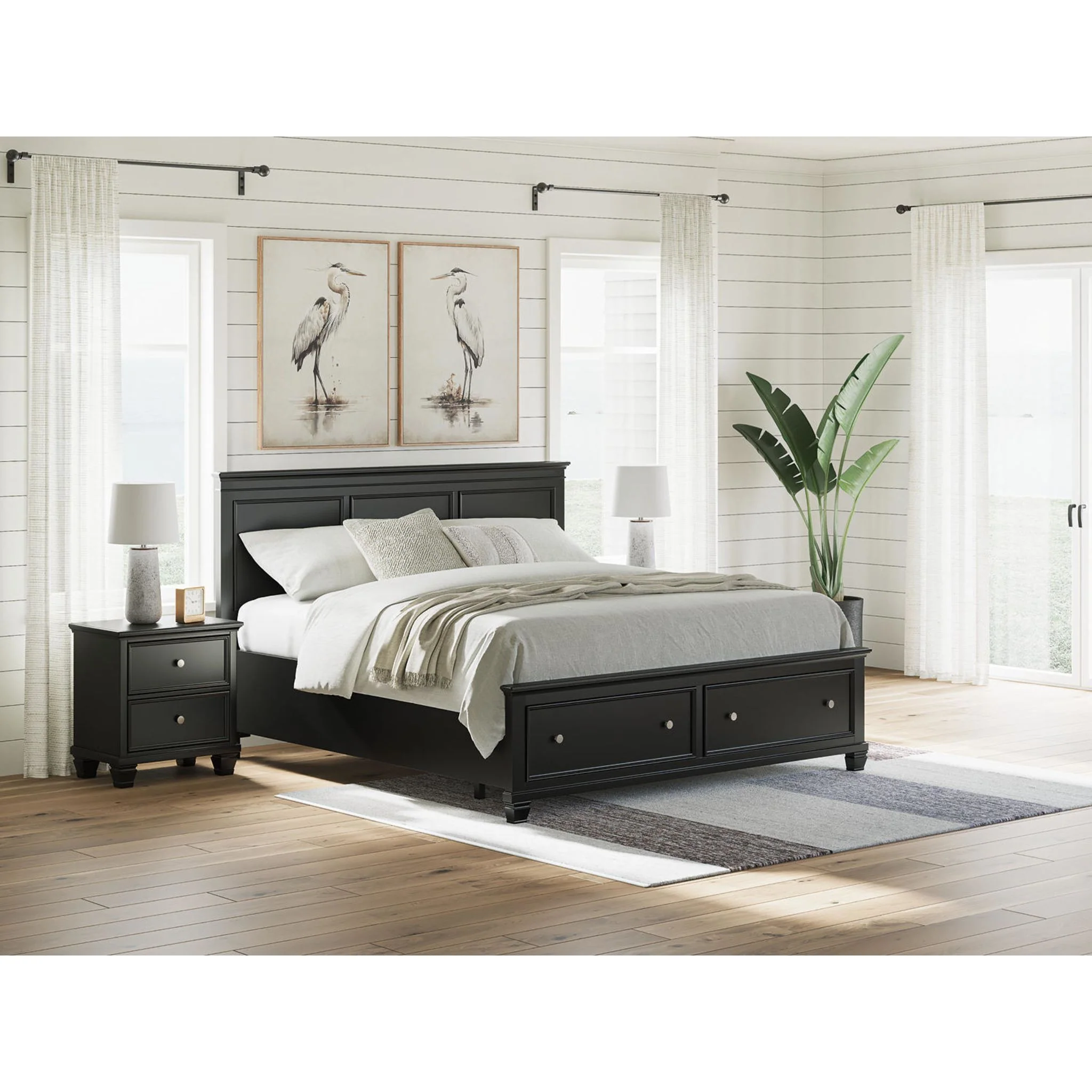 Lanolee King Storage Bed - Black - Image 15