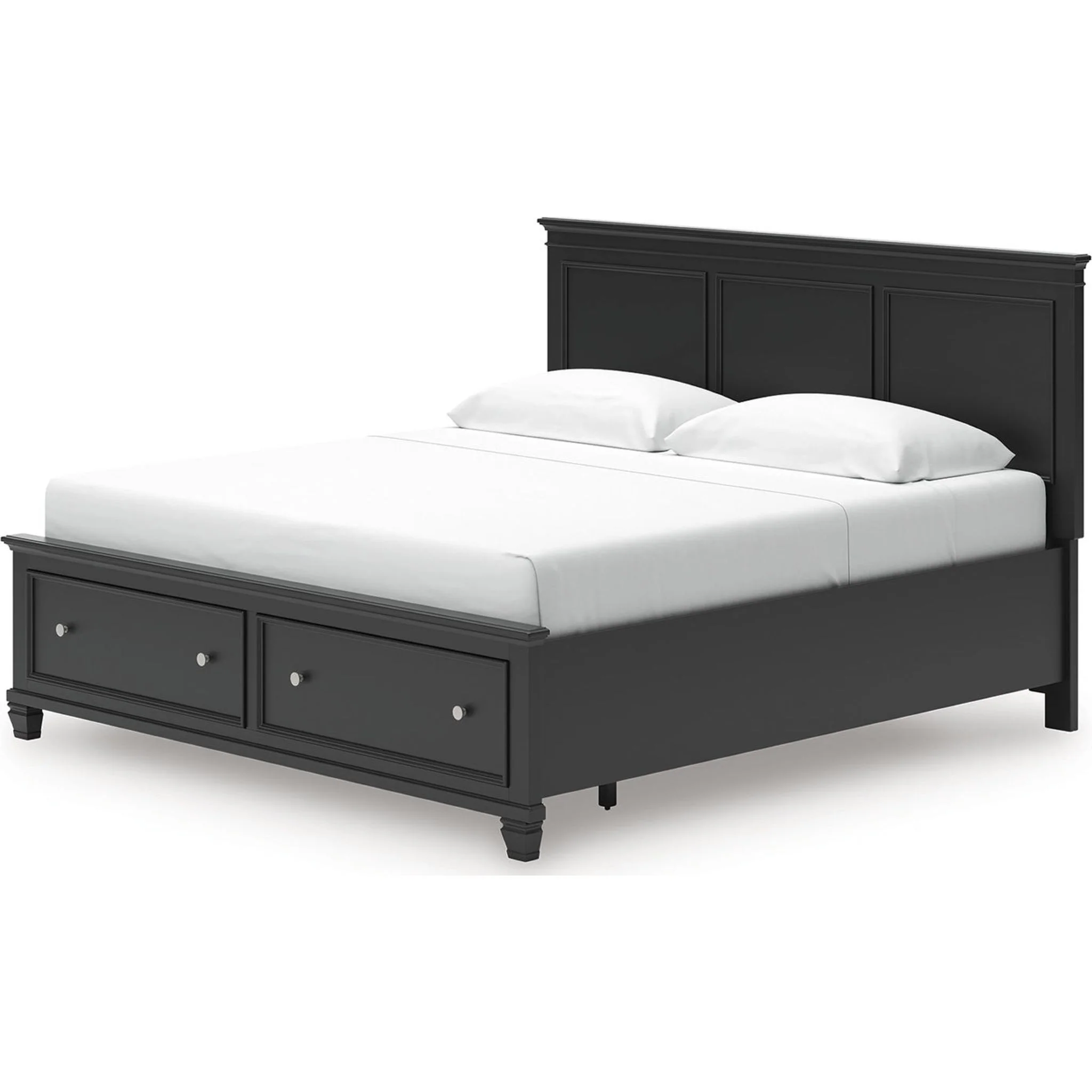 Lanolee King Storage Bed - Black - Image 2