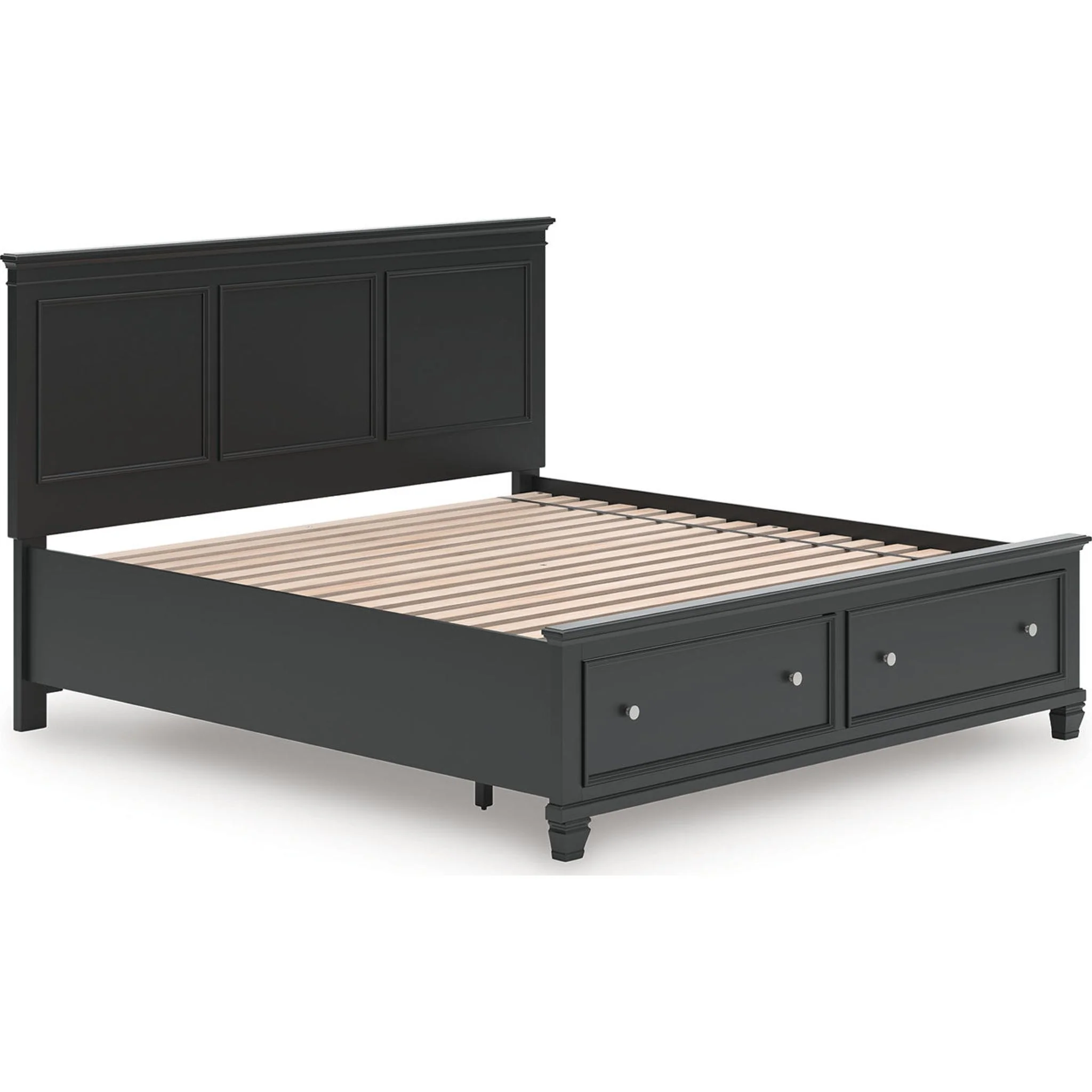 Lanolee King Storage Bed - Black - Image 3