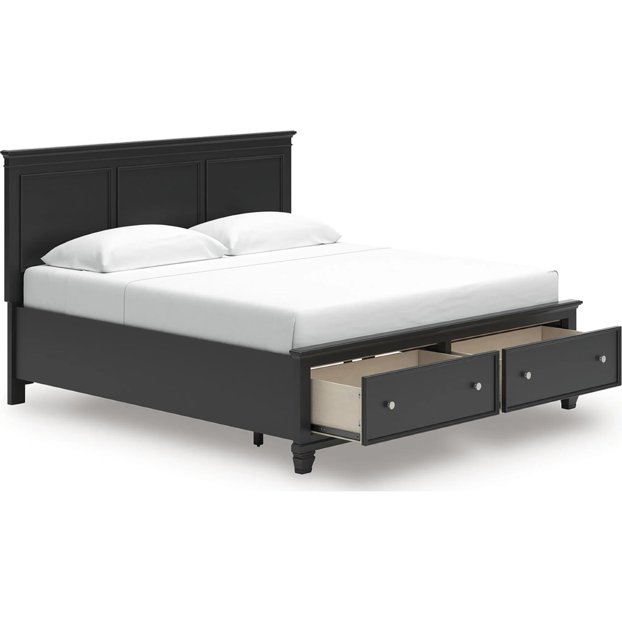 Lanolee King Storage Bed - Black - Image 4