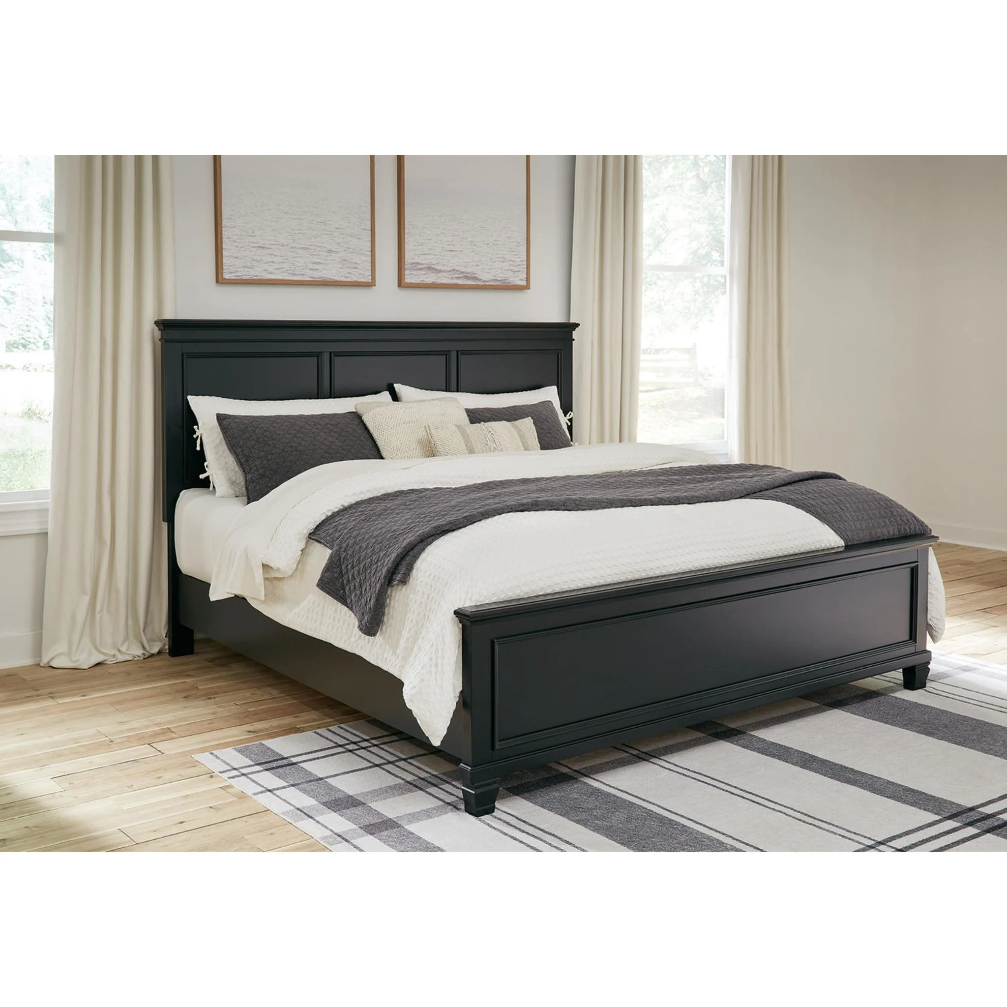 Lanolee Panel Bed - Black - Image 19
