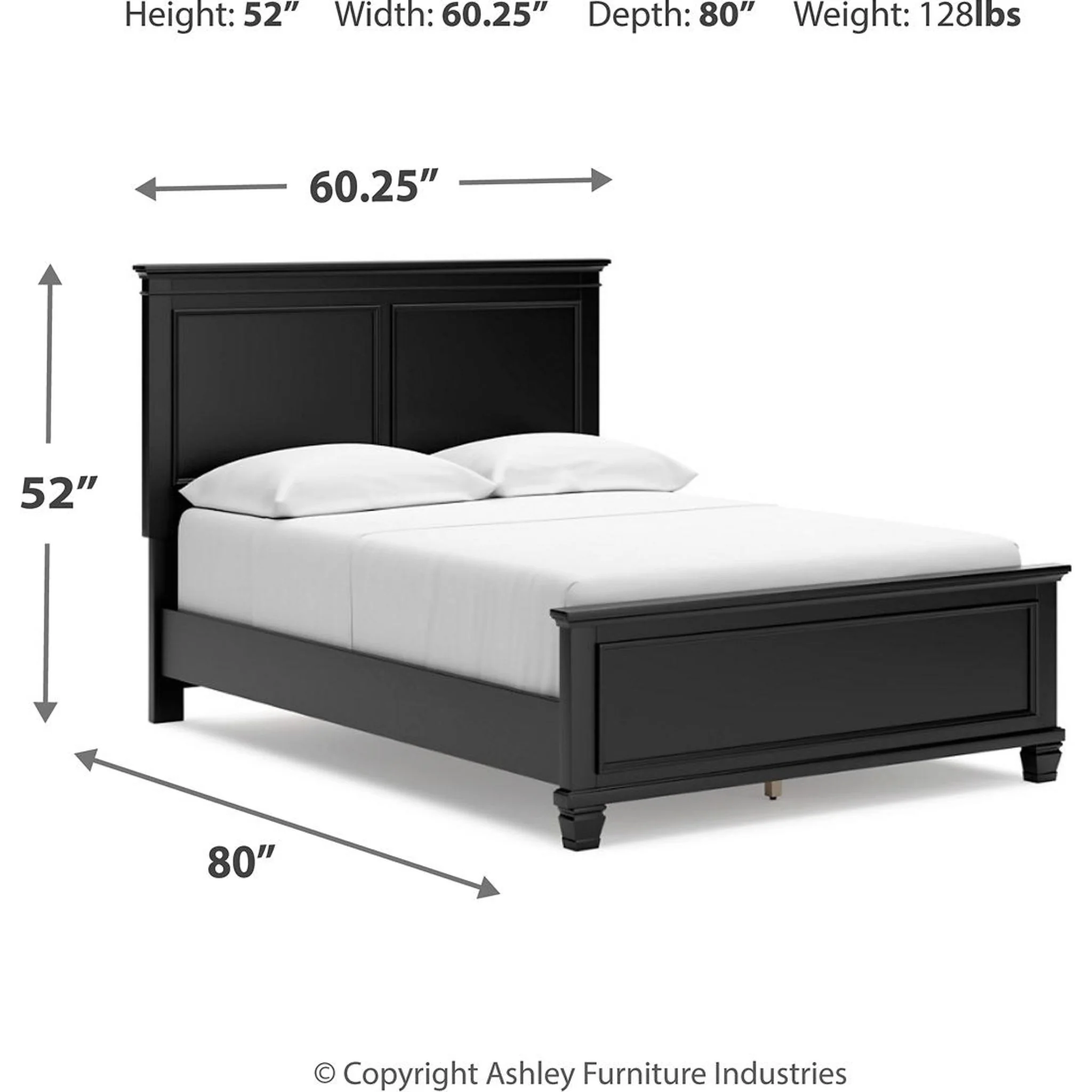 Lanolee Panel Bed - Black - Image 19