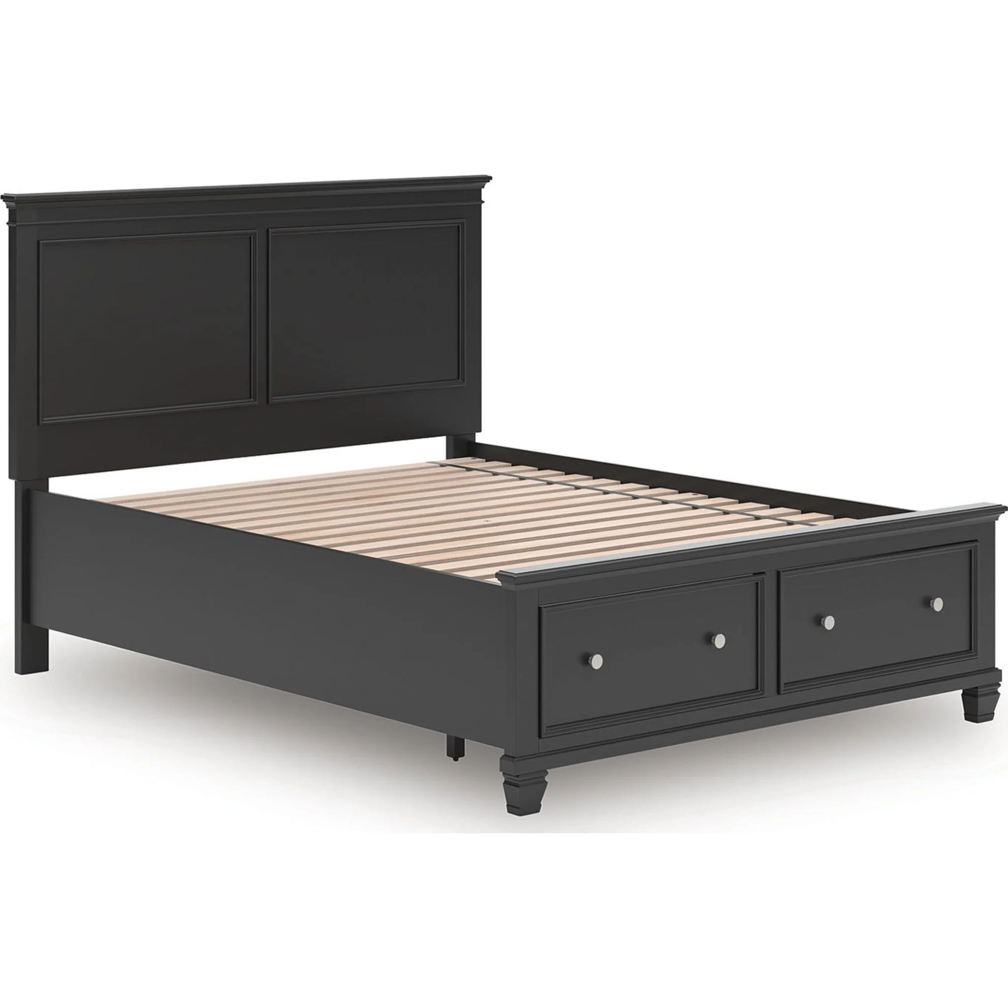 Lanolee Queen Storage Bed - Black - Image 3
