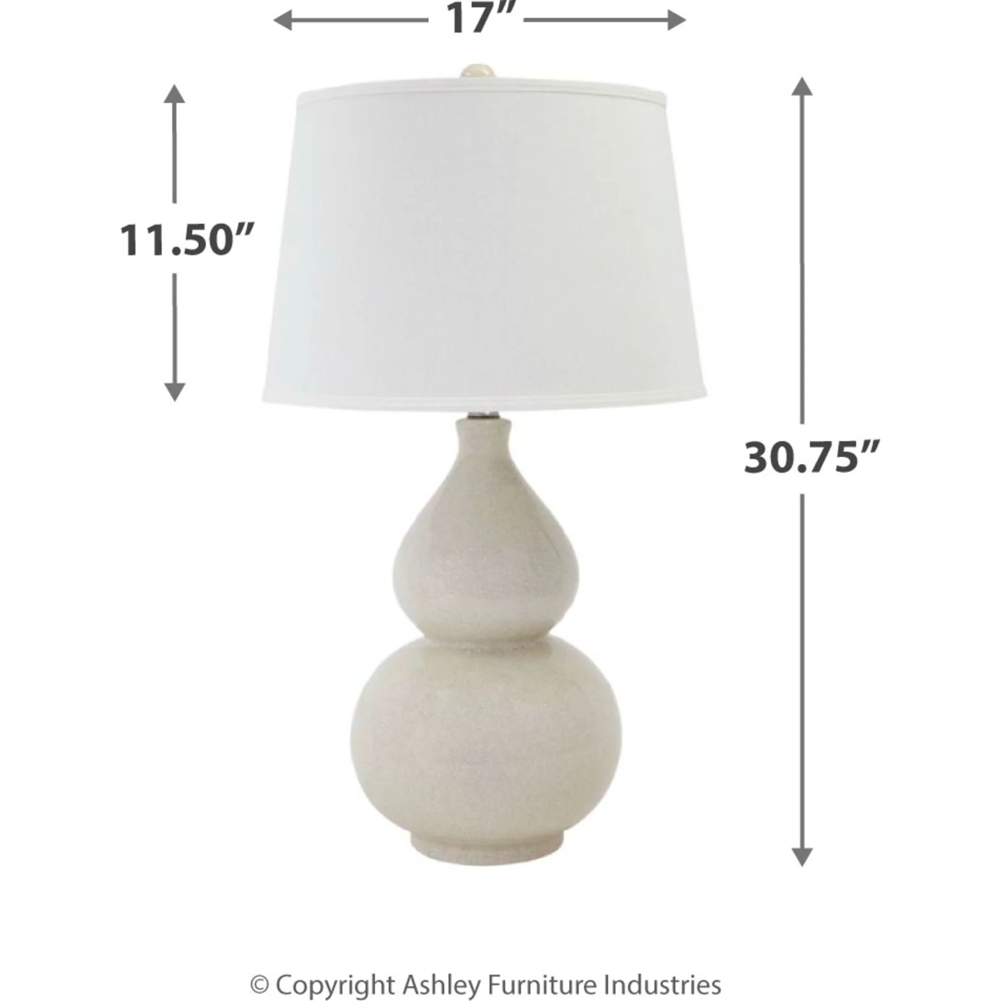Saffi Table Lamp - Cream 29.75" - Image 4