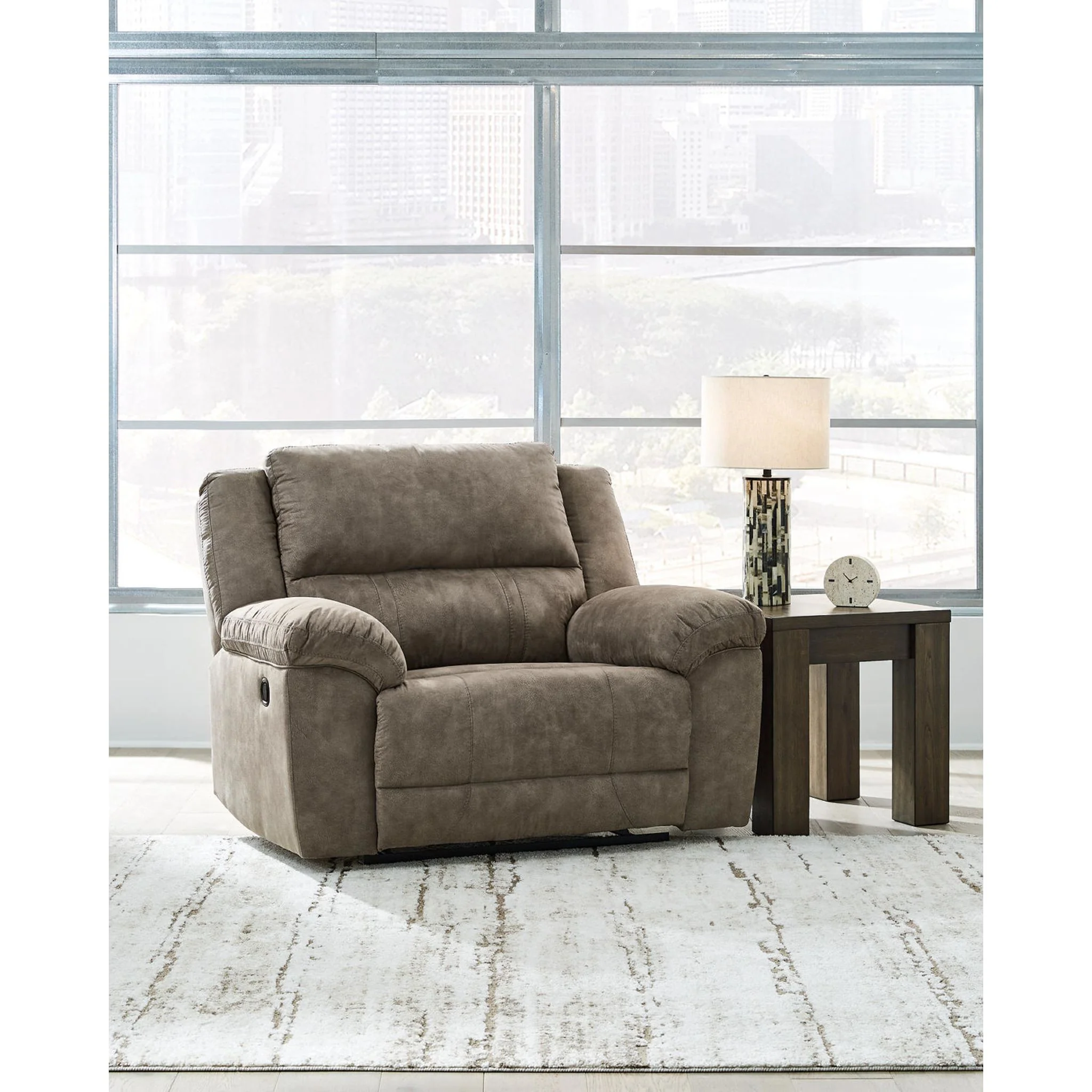 Laresview Oversized Recliner - Fossil - Image 2