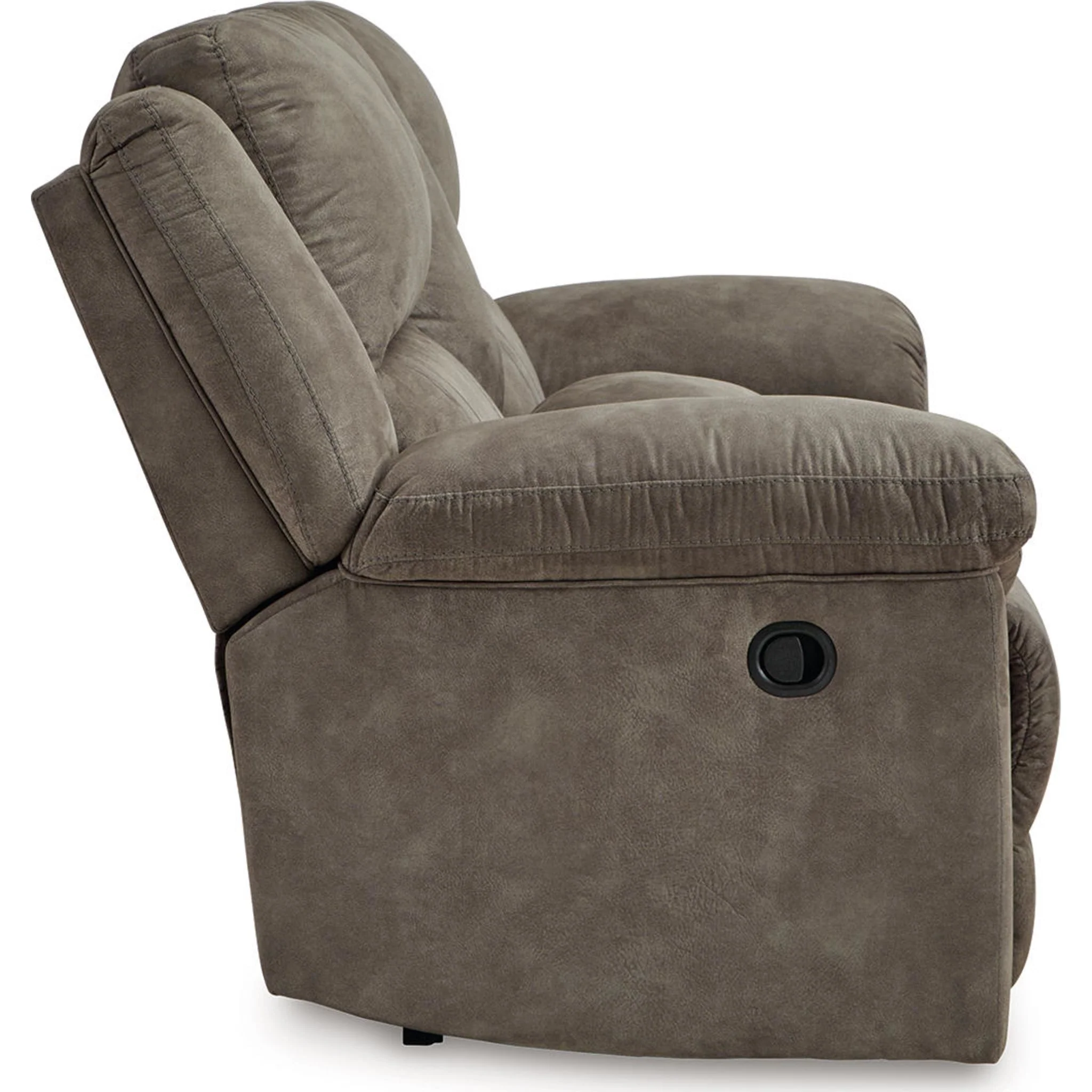Laresview Reclining Loveseat with Console - Fossil - Image 8