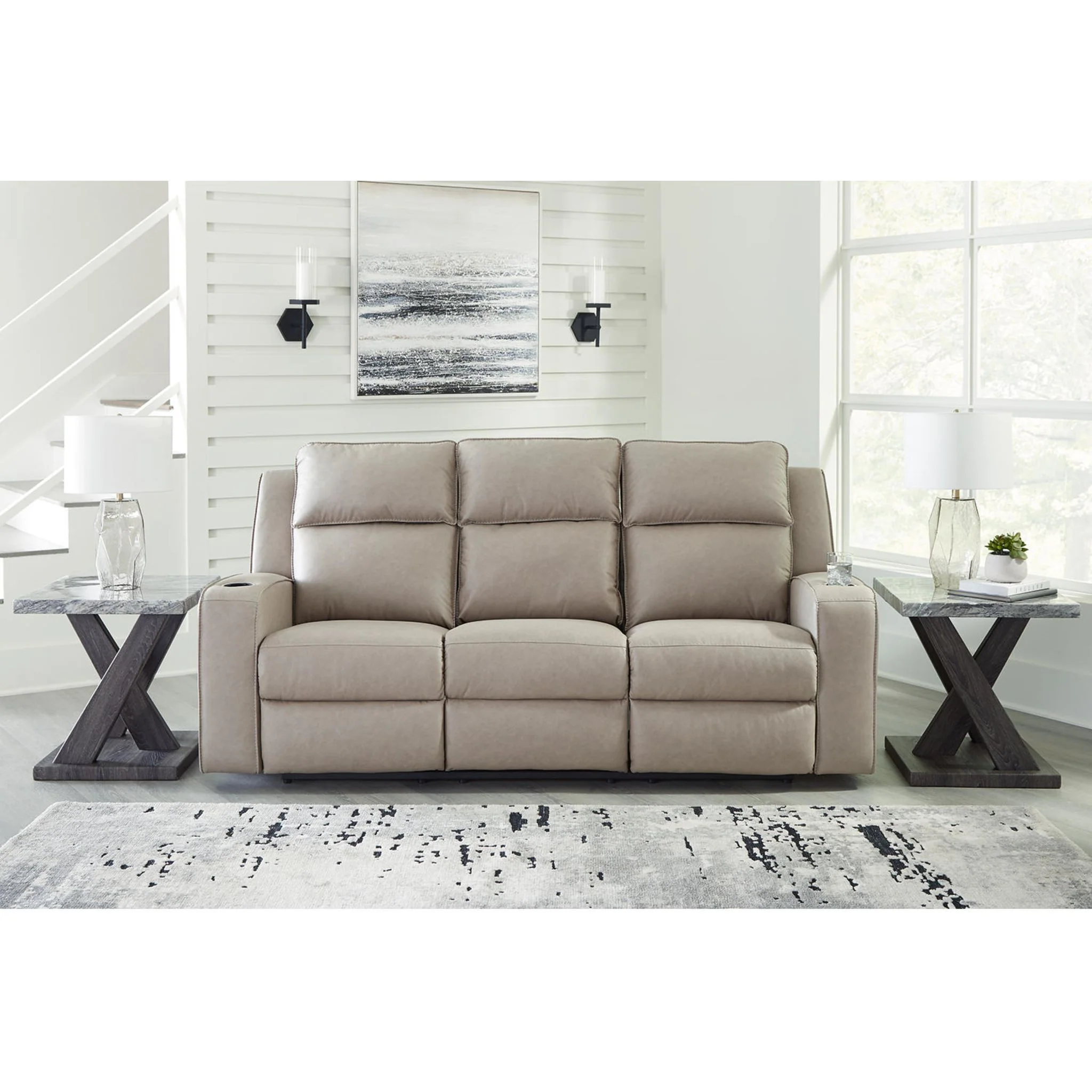 Lavenhorne Reclining Sofa with Drop Table - Image 12