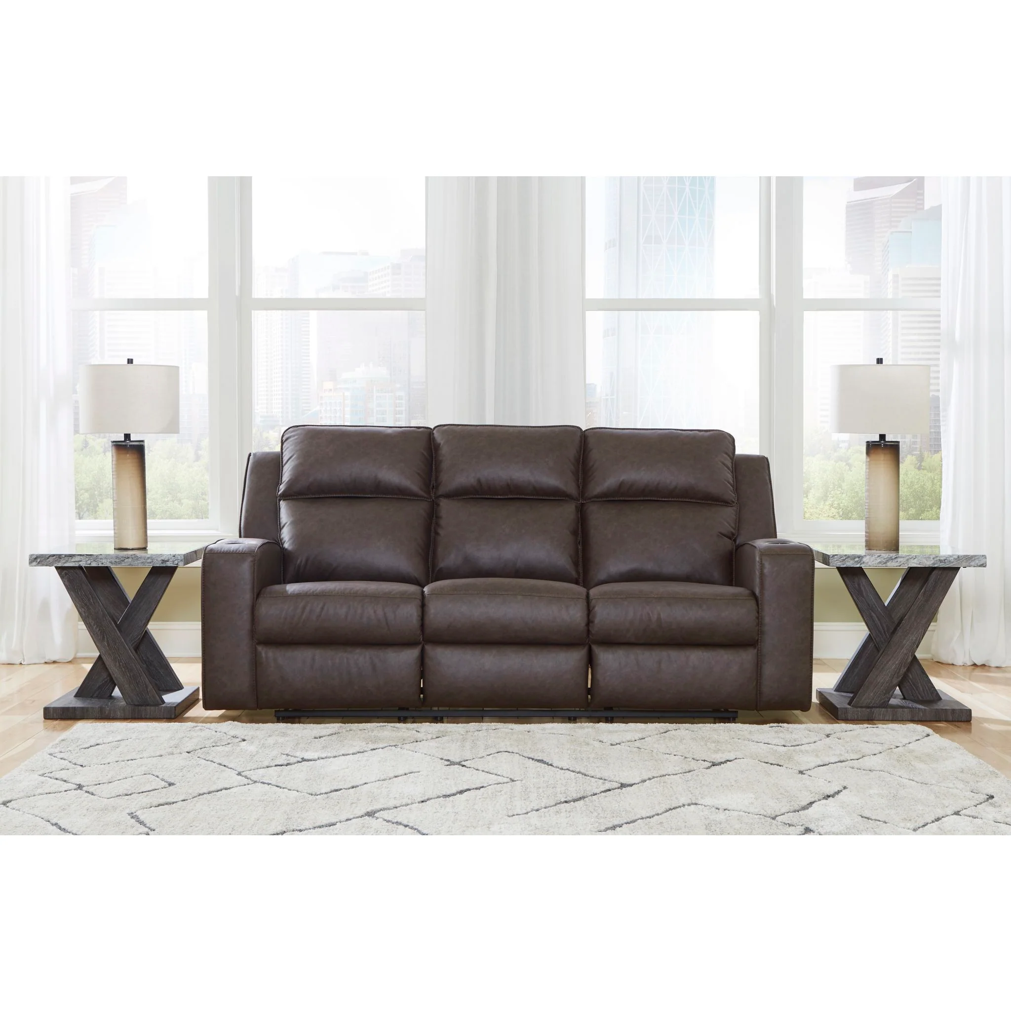 Lavenhorne Reclining Sofa with Drop Table - Image 16