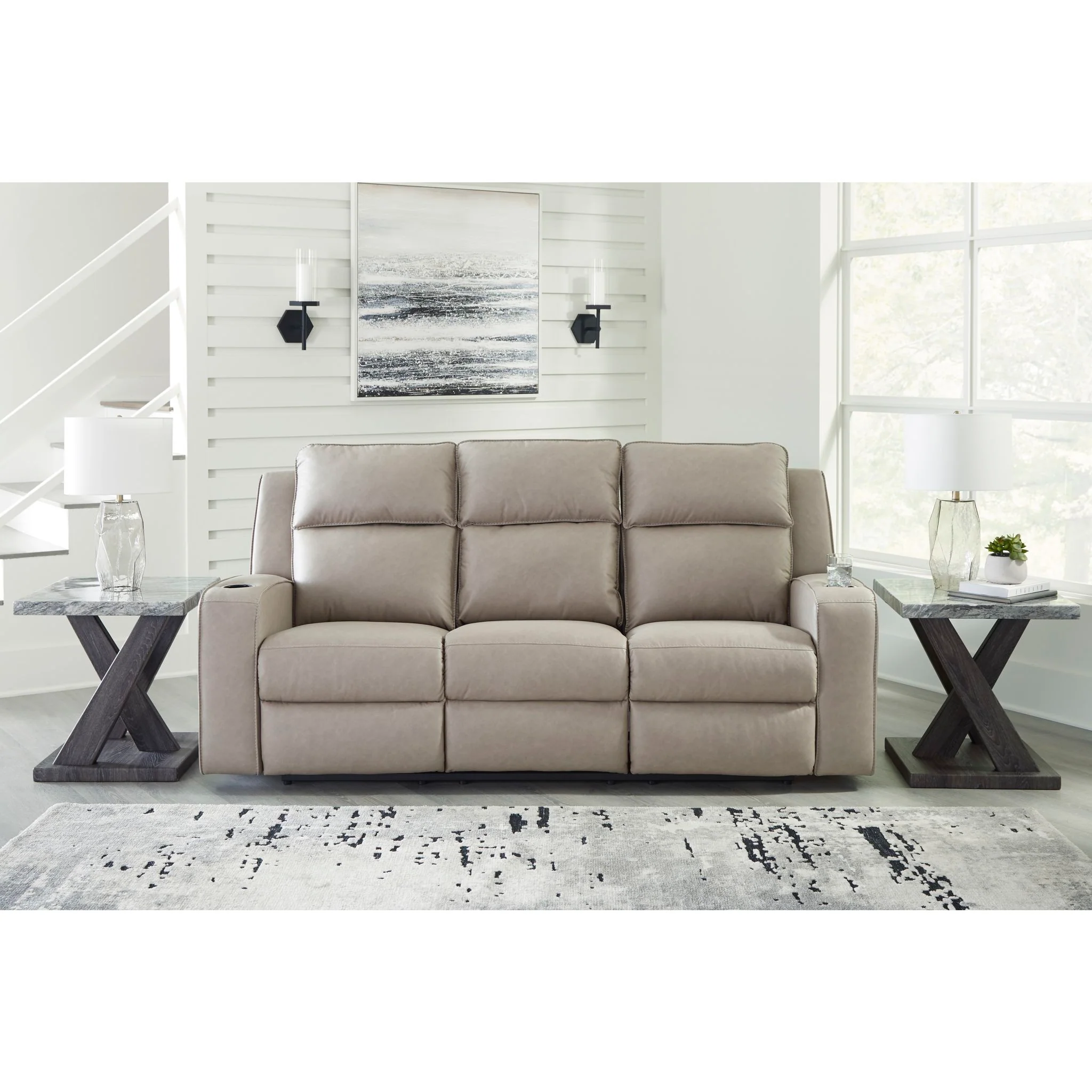 Lavenhorne Reclining Sofa with Drop Table - Image 2