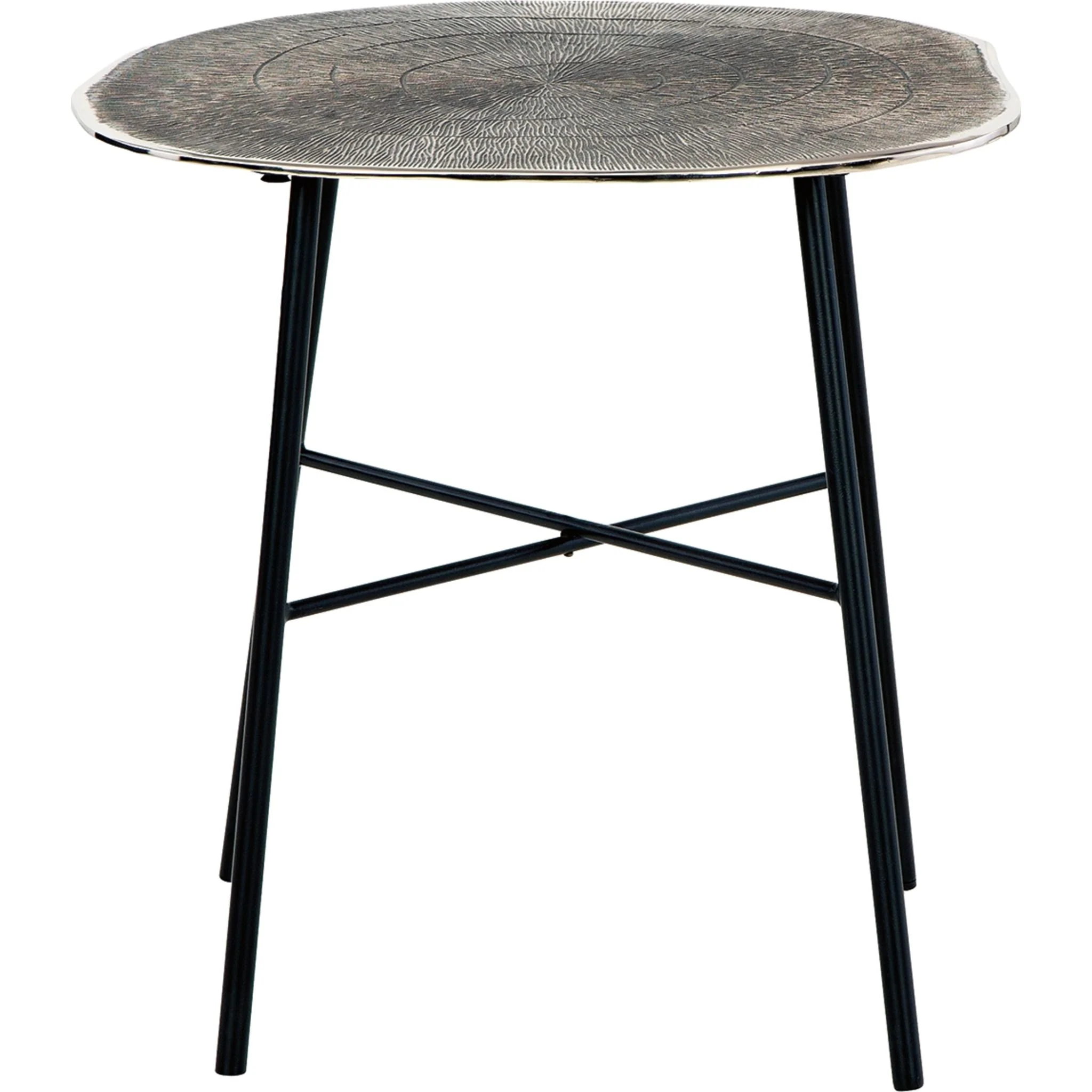 Laverford End Table - Chrome/Black - Image 3