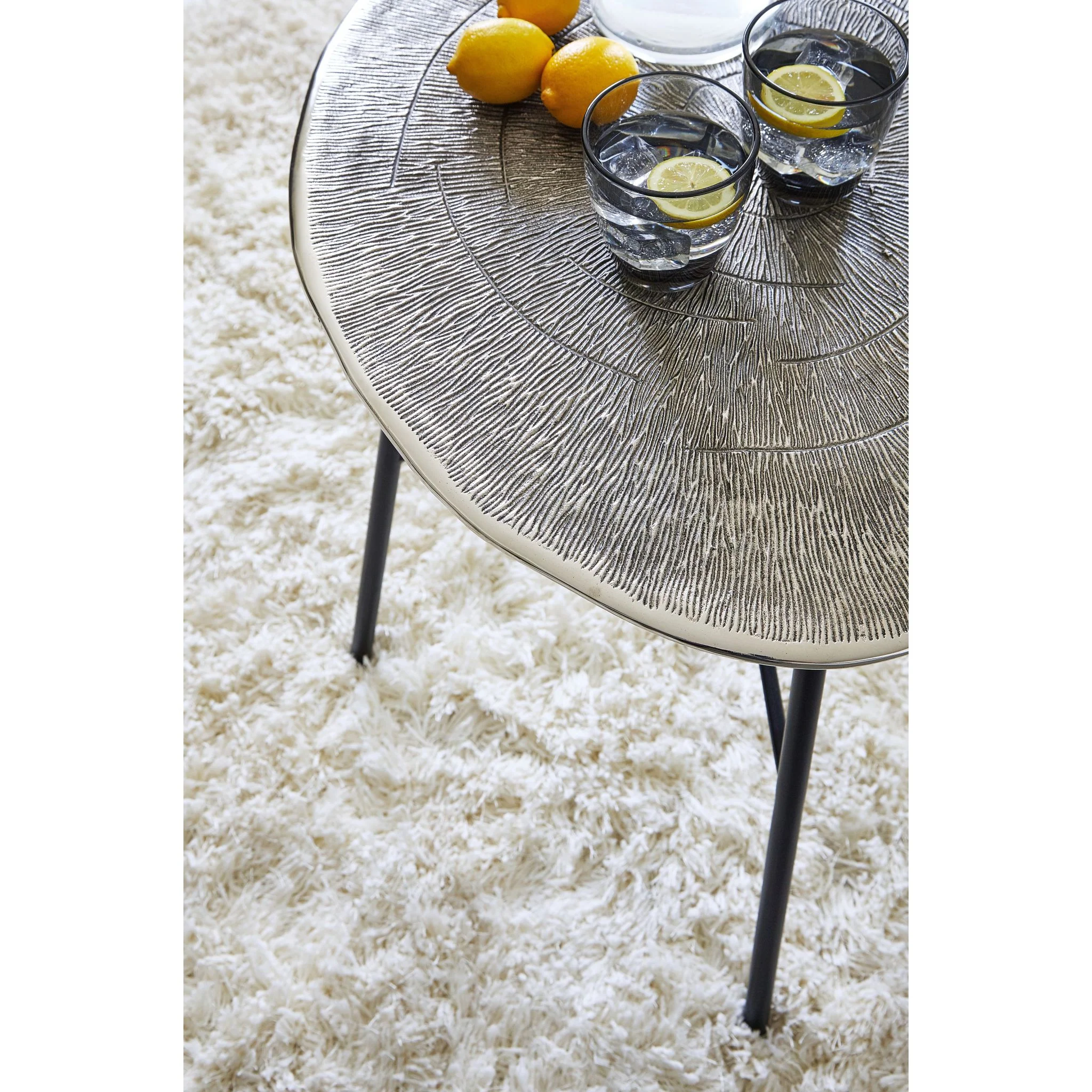 Laverford End Table - Chrome/Black - Image 5