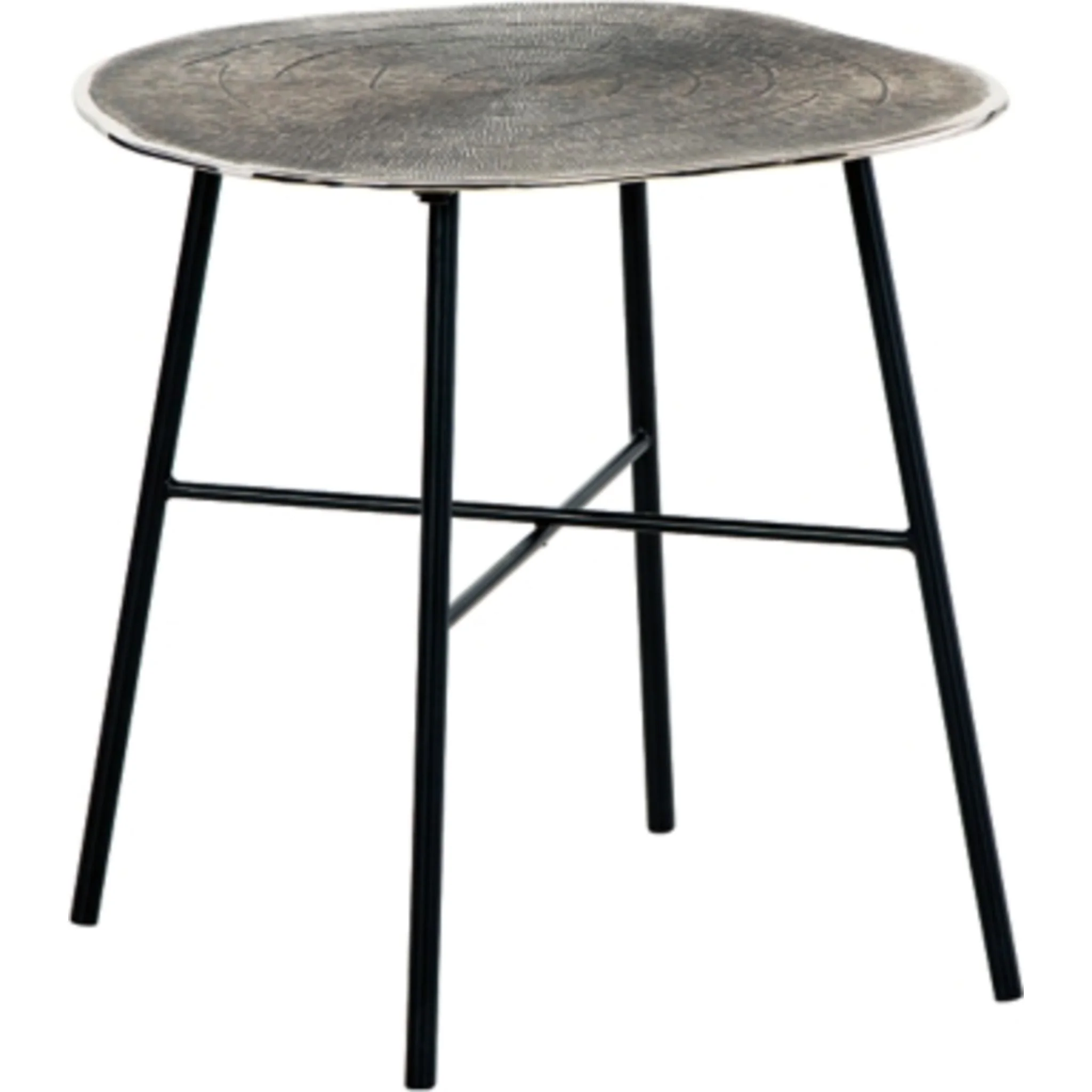 Laverford End Table - Chrome/Black - Image 7